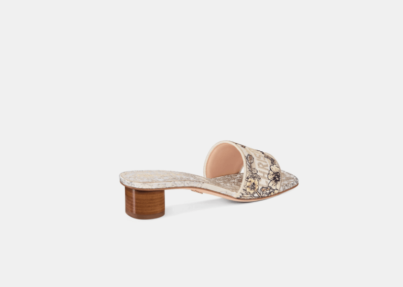 Dior o1w1db11225 KCQ902 Dway Heeled Slides in Multicolor Size US 7 / IT 37 - 3 Thumbnail