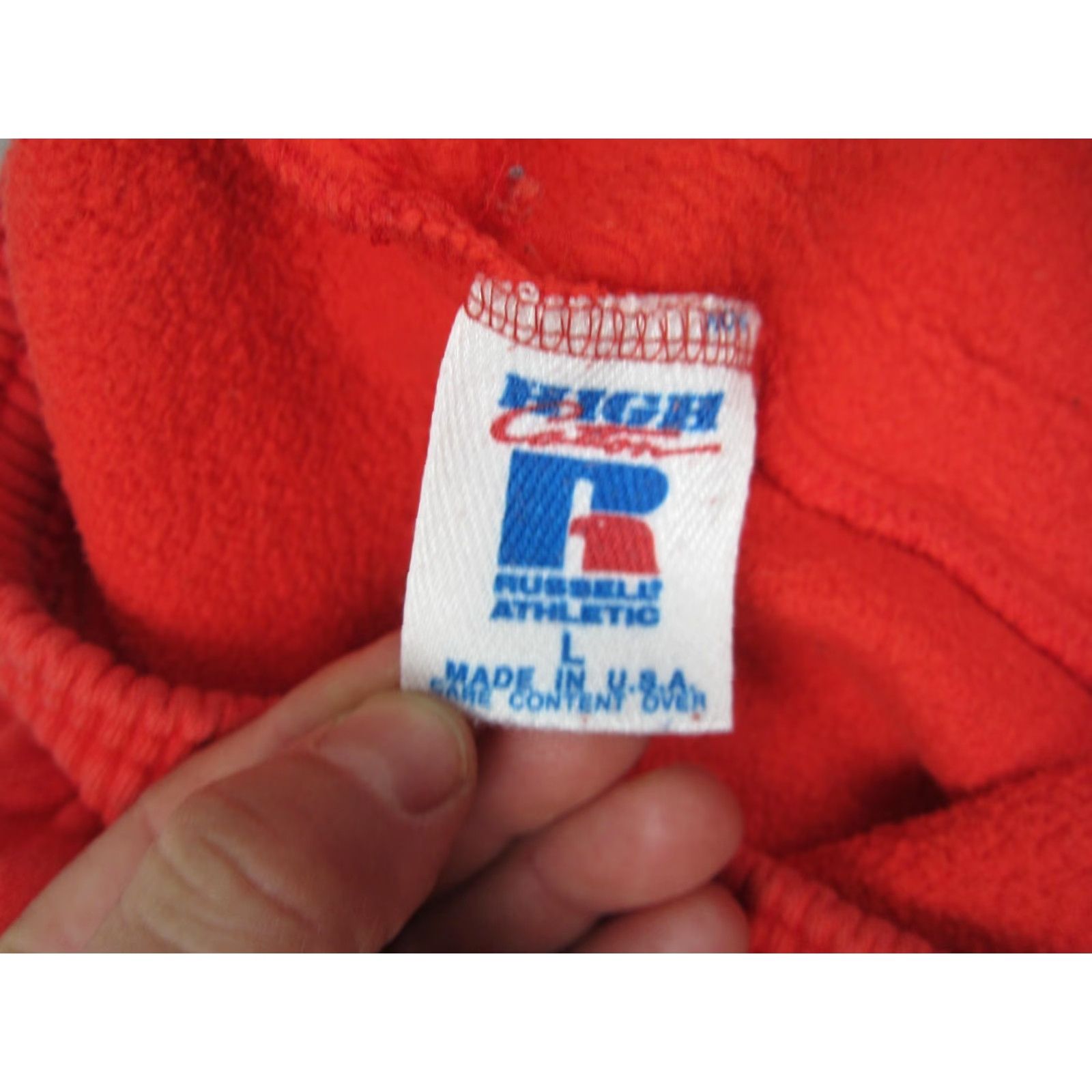 Russell Athletic VINTAGE Russell Sweatpants Mens L Red Fleece Made in USA 90s Sweatpants Pants Basketball Jogger Elastic Waist Size US 33 - 4 Thumbnail
