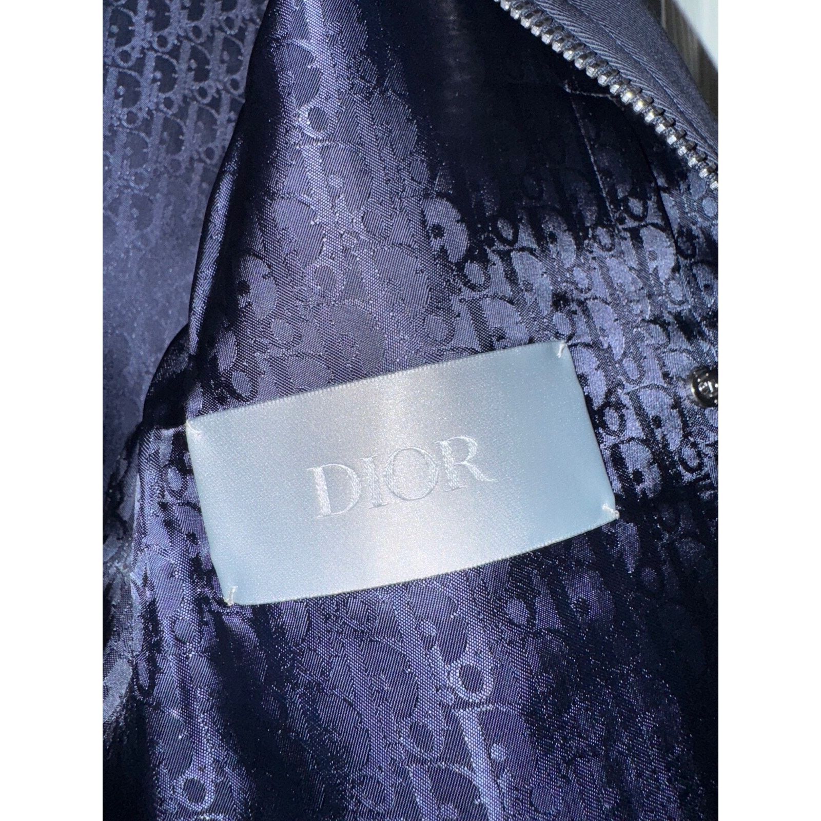 Dior Dior Air Logo Zip Up Double Zipper Woven Moto Jacket Coat 48 Size US M / EU 48-50 / 2 - 12 Thumbnail