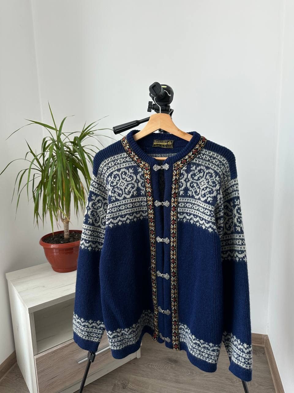 Vintage Vintage Nordsrikk Norway Wool Blue Cardigan Sweater Size US M / EU 48-50 / 2 - 17 Thumbnail