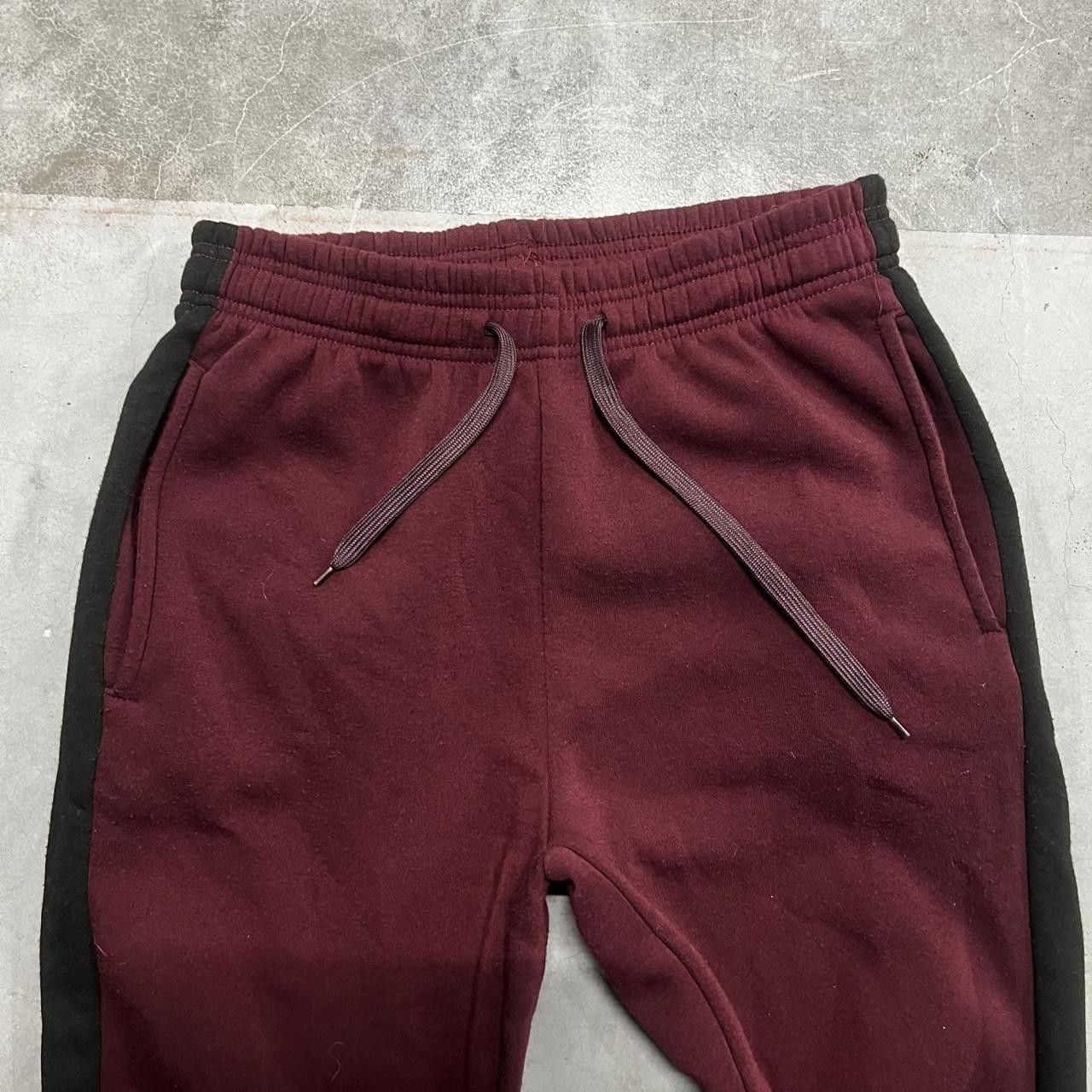 Japanese Brand × Vintage Vintage Y2K/2000s burgundy Red Grunge Loungewear Sweatpants! Size US 34 / EU 50 - 3 Thumbnail