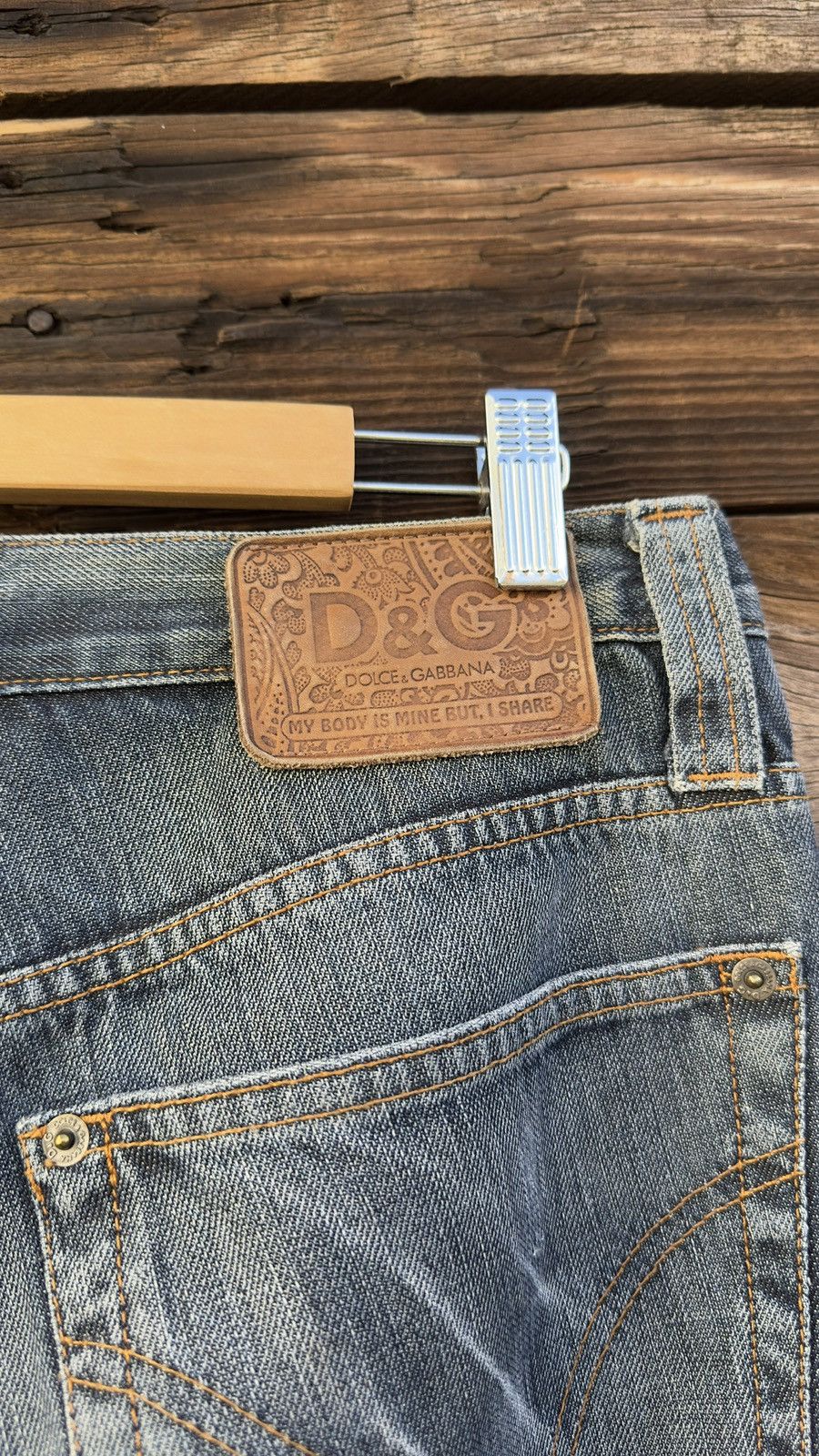 Dolce & Gabbana Vintage D&G Dolce & Gabbana Jeans Men's Light Wash Size US 33 - 13 Thumbnail