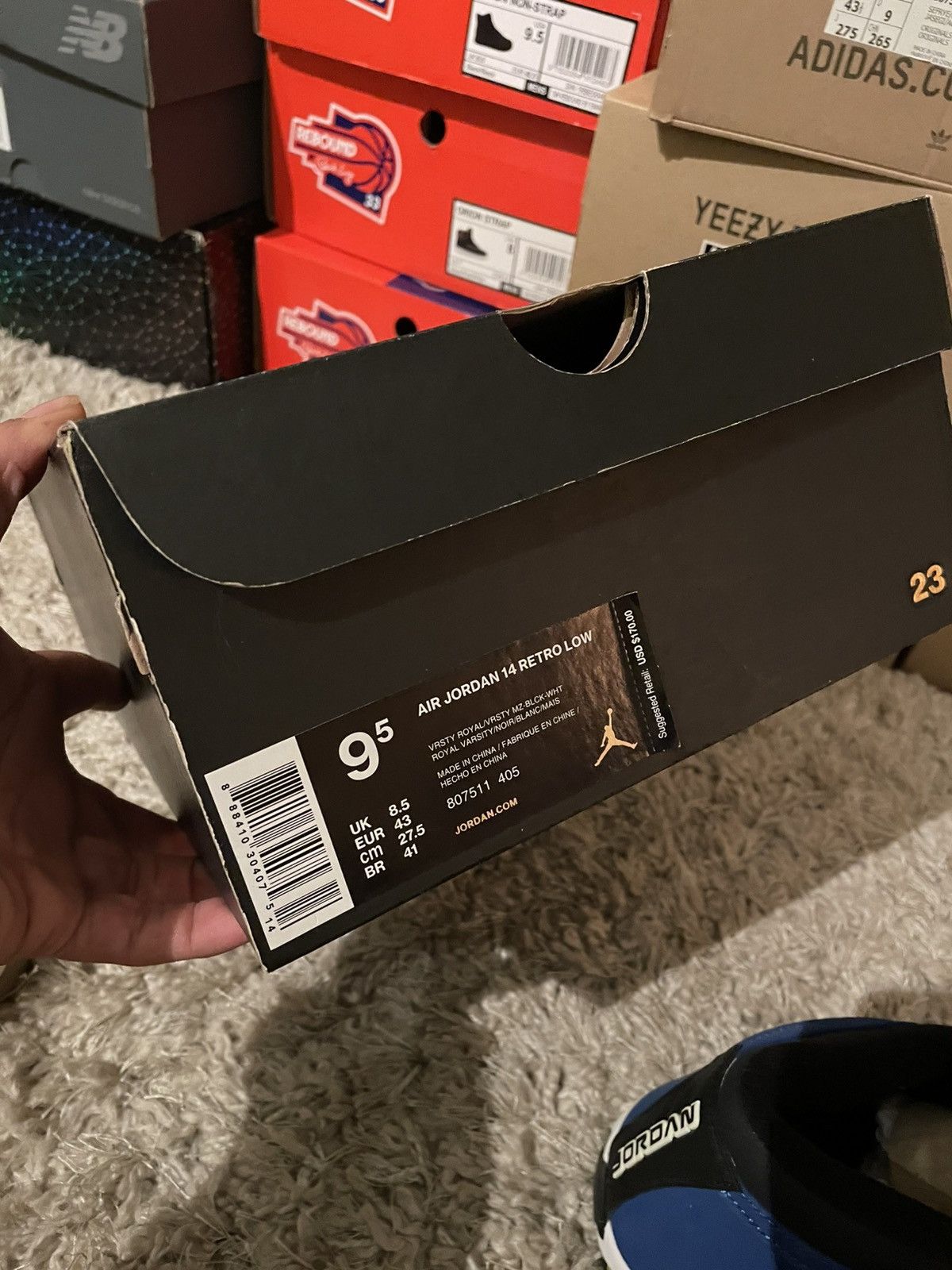 Jordan Brand Jordan 14 Low Laney Size US 9.5 / EU 42-43 - 12 Thumbnail