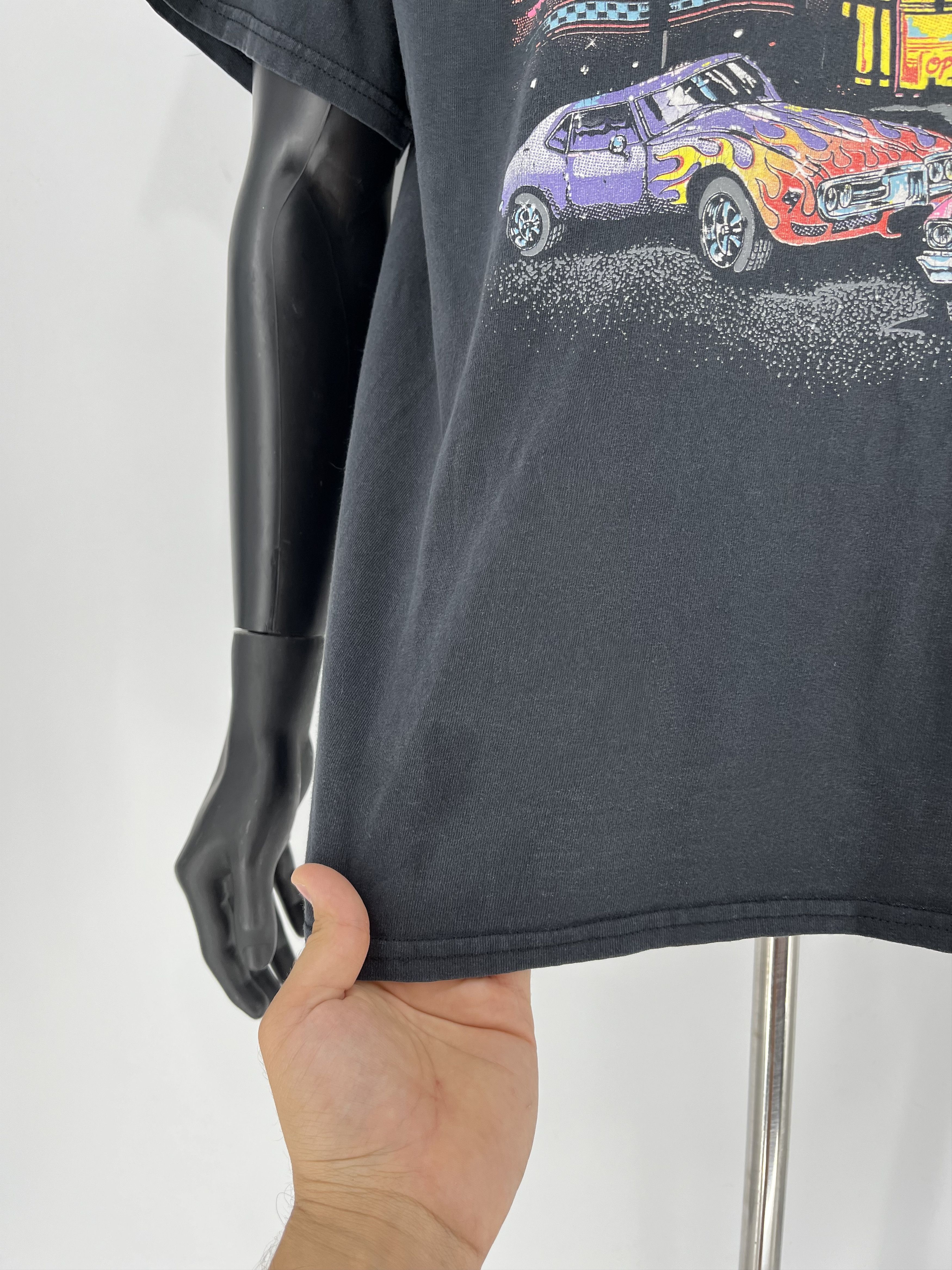 Vintage Vintage 2000 Y2K Black Hot Rod Racing Graphic Tee Fits Large Size US L / EU 52-54 / 3 - 7 Thumbnail