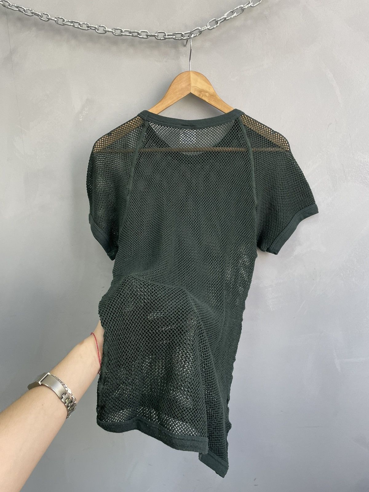 Japanese Brand Vintage slim mesh top diesel style t shirts y2k Size US M / EU 48-50 / 2 - 6 Thumbnail