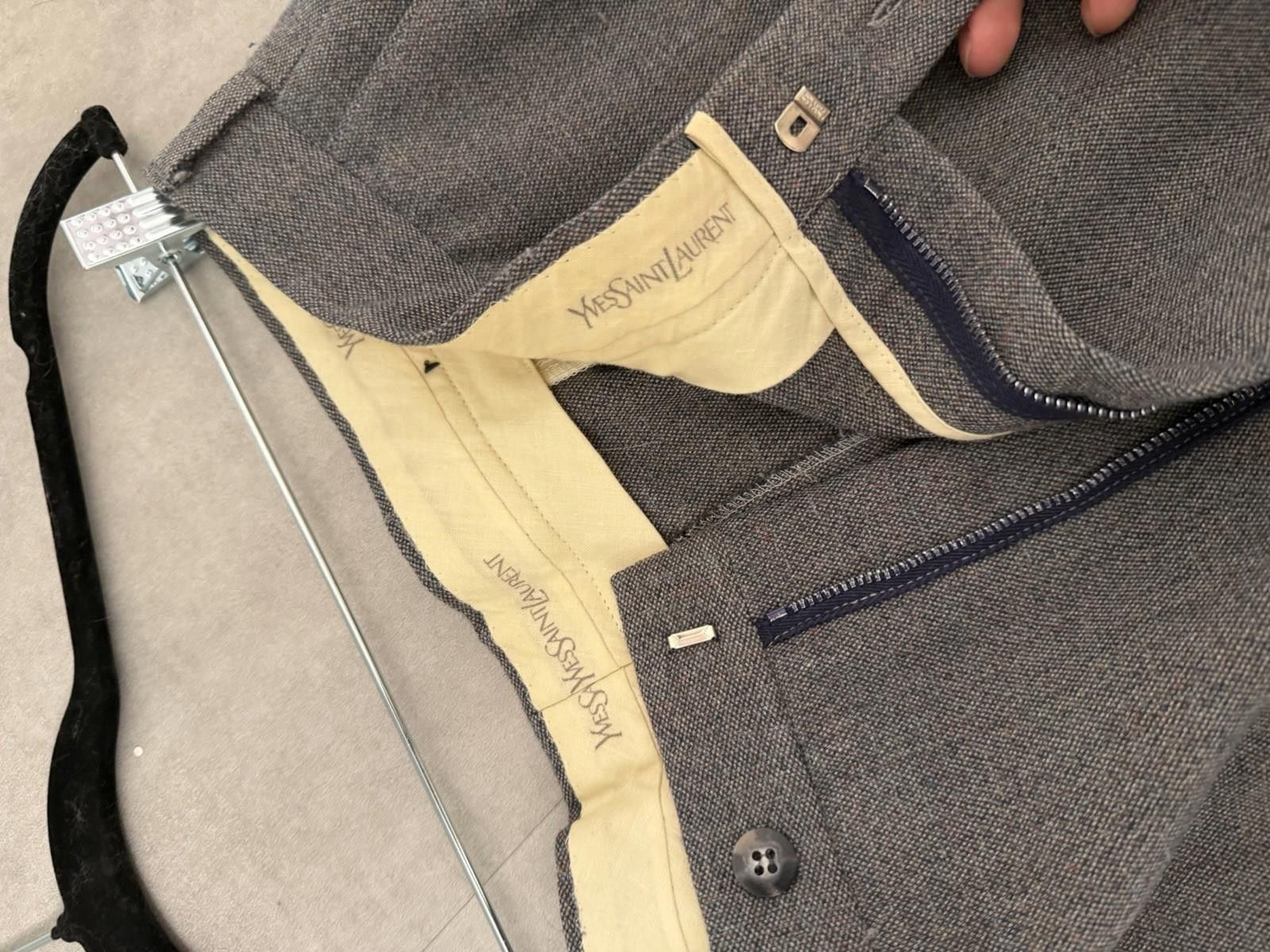 Yves Saint Laurent Yves Saint Laurent Vintage 70-80s Wool Tweed Trouser, ~32x28 Size US 32 / EU 48 - 8 Thumbnail