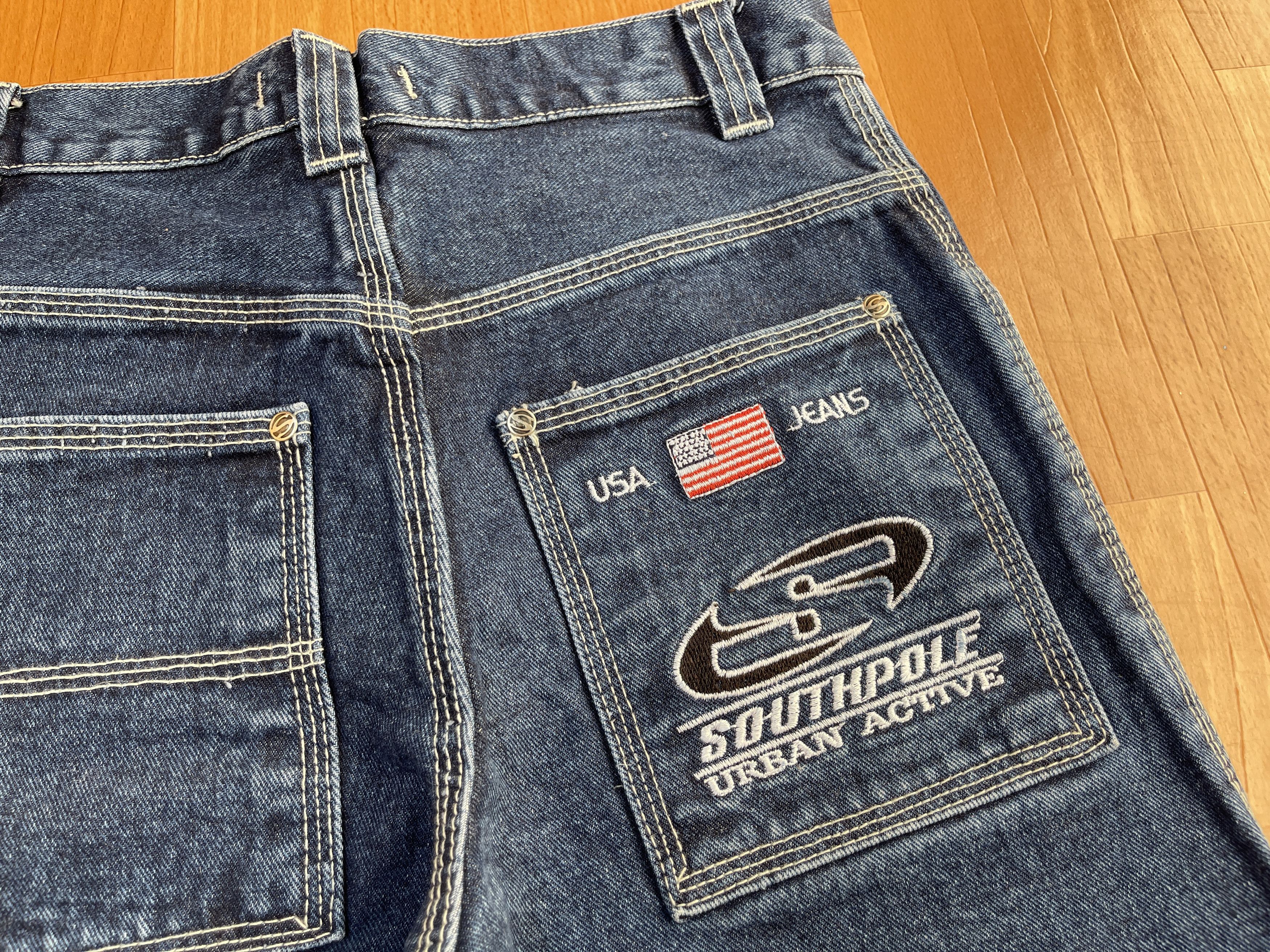 Southpole Southpole jeans, baggy vintage South Pole 90s hip hop Y2K 28 Size US 28 / EU 44 - 5 Thumbnail
