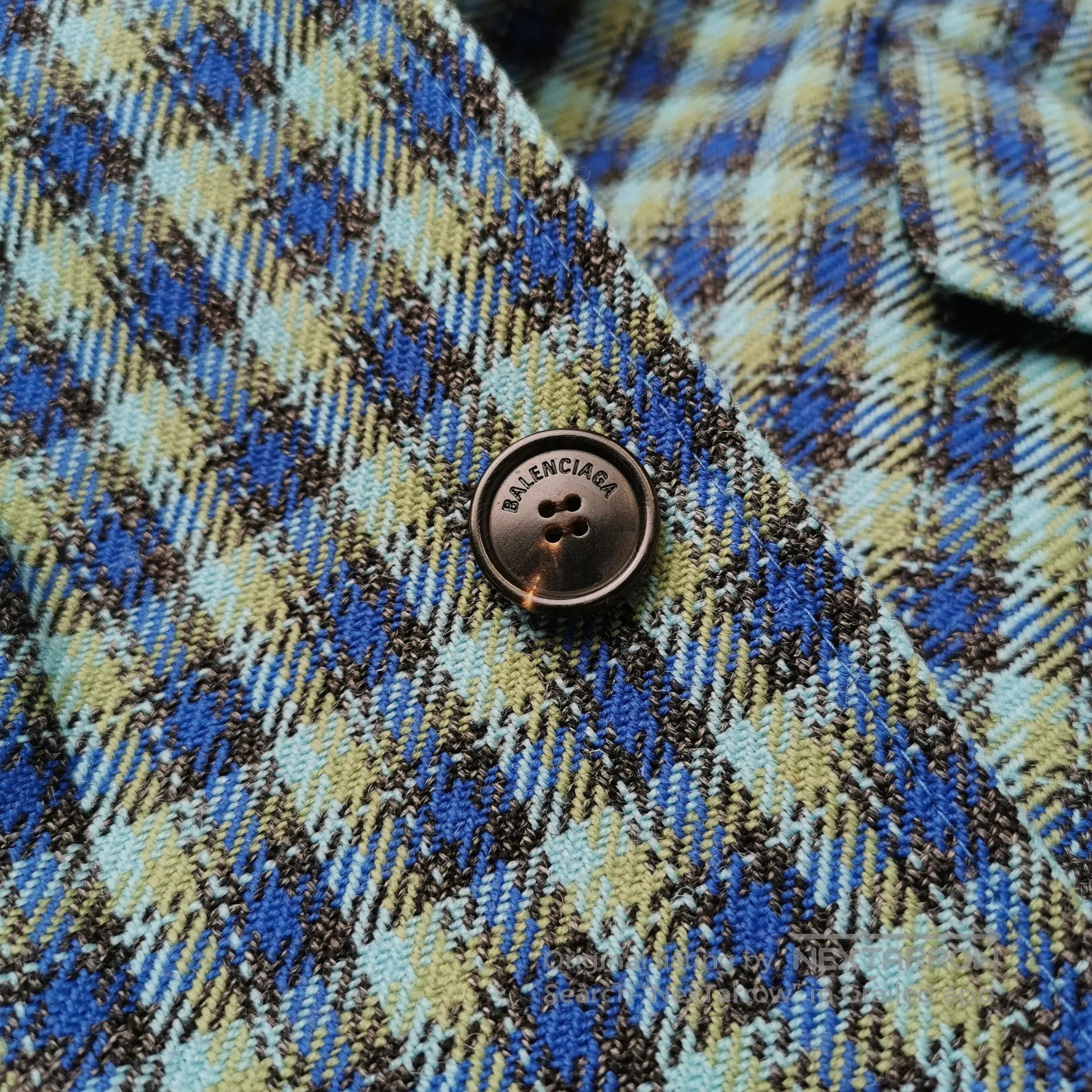 Balenciaga Balenciaga Wool Checkered Lapel Blazer S. Size S / US 4 / IT 40 - 3 Thumbnail