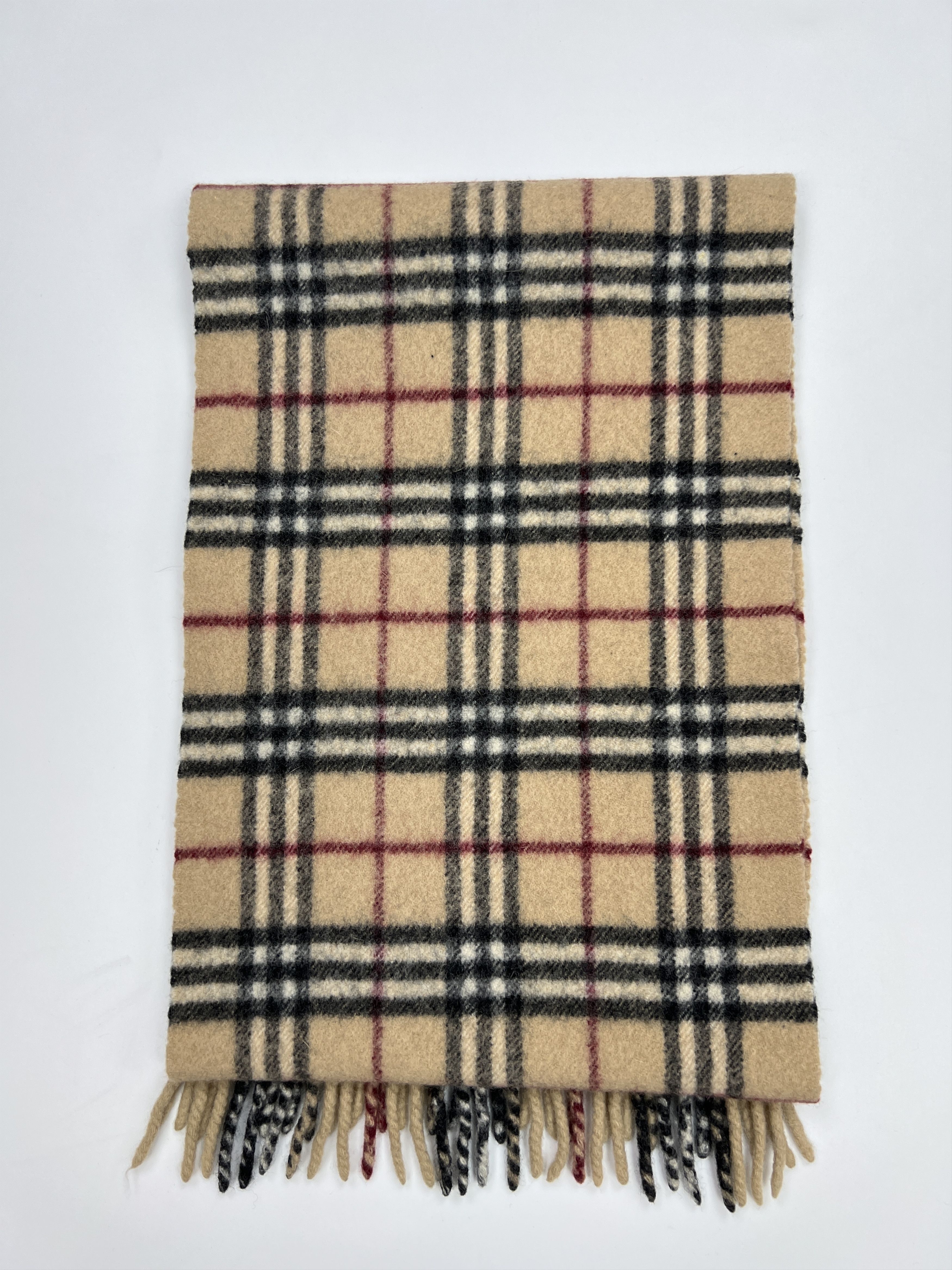 Burberry Vintage Burberry Nova Check Wool Scarf Size ONE SIZE - 5 Thumbnail