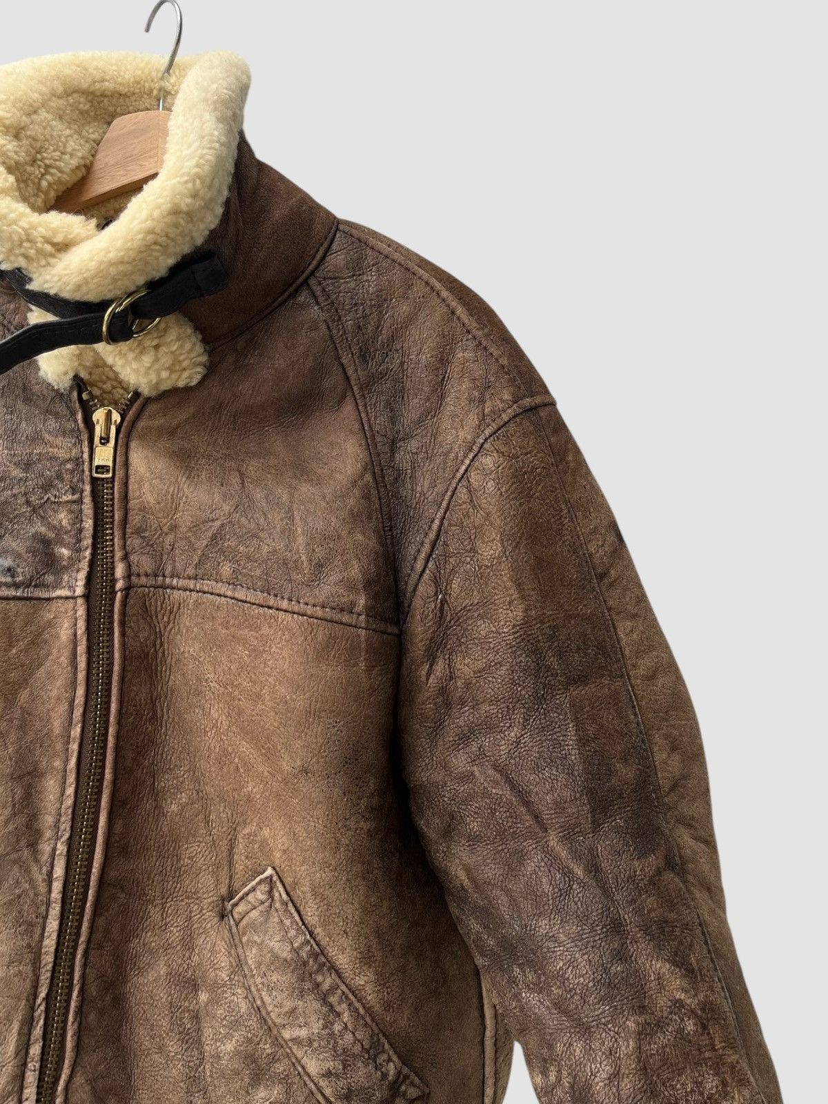 Schott Vintage Schott B-6 Sheepskin Flight Jacket Size US L / EU 52-54 / 3 - 7 Thumbnail
