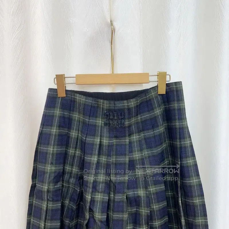 Miu Miu Miu Miu Blue Cotton Women's Skirt . Size 26" / US 2 / IT 38 - 5 Thumbnail
