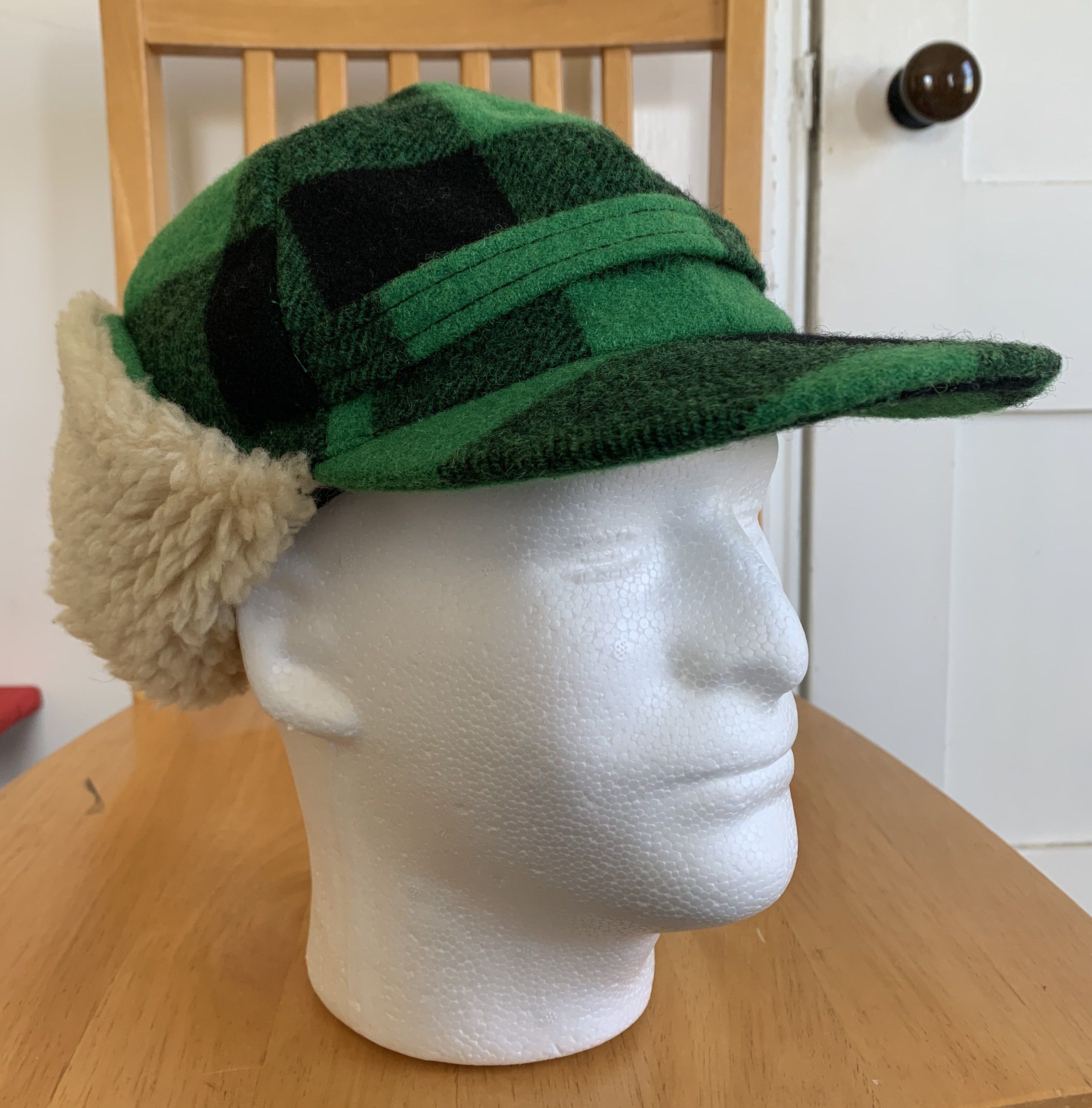 Number (N)ine FW08 Wool Check Hat Size ONE SIZE - 6 Thumbnail