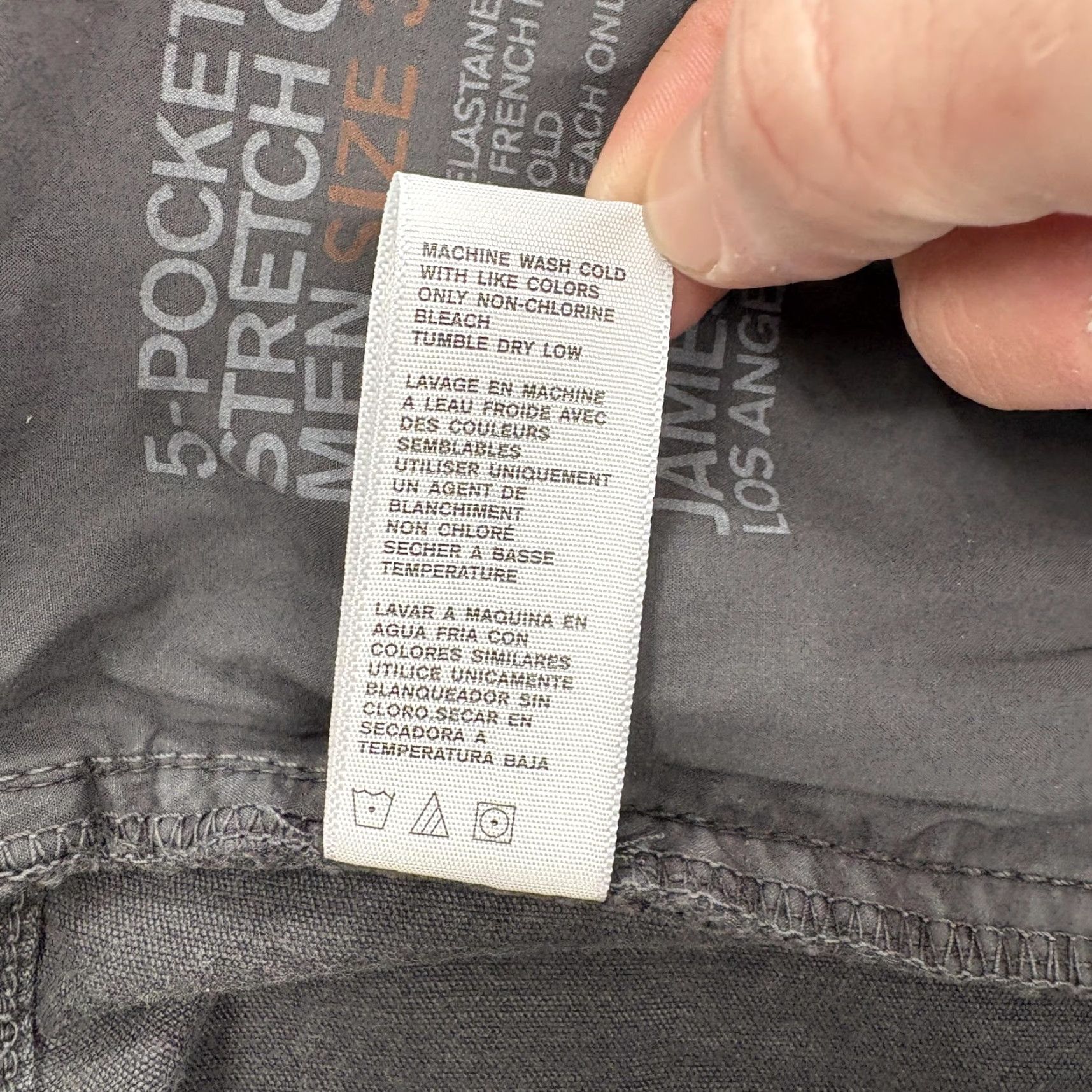 James Perse James Perse 5-Pocket Stretch Cord Pants Mens 38x28 Gray Straight Corduroy Casual Size US 38 / EU 54 - 6 Thumbnail
