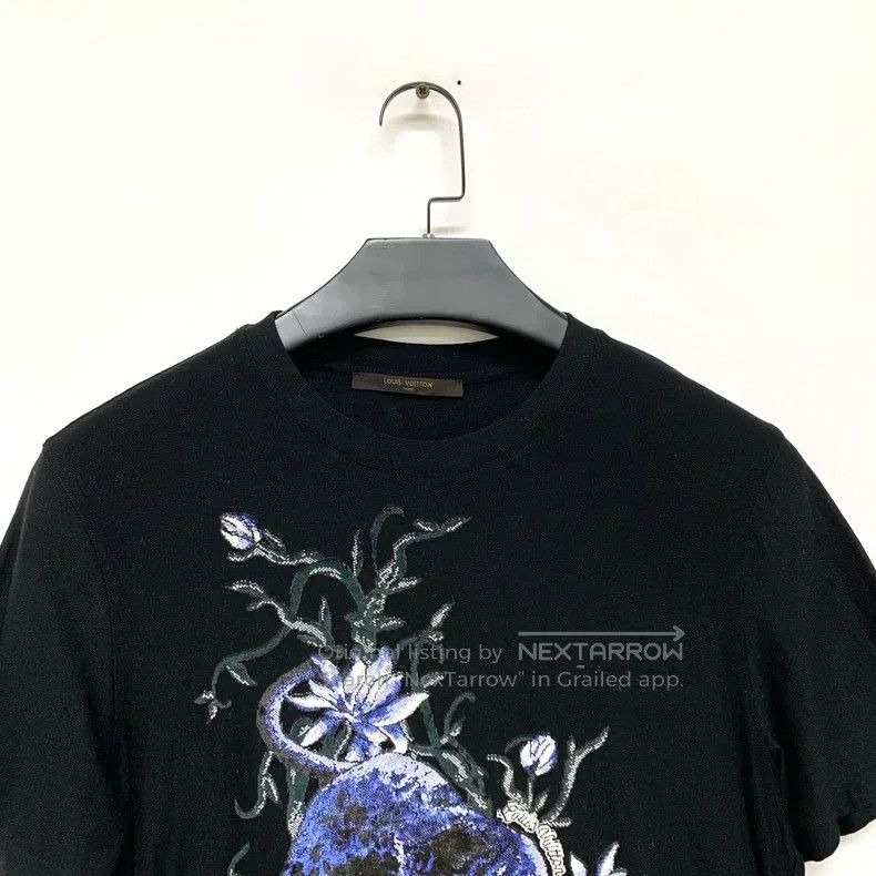 Louis Vuitton Louis Vuitton Floral Flock Jacquard Short Sleeve T-Shirt Size US M / EU 48-50 / 2 - 3 Thumbnail