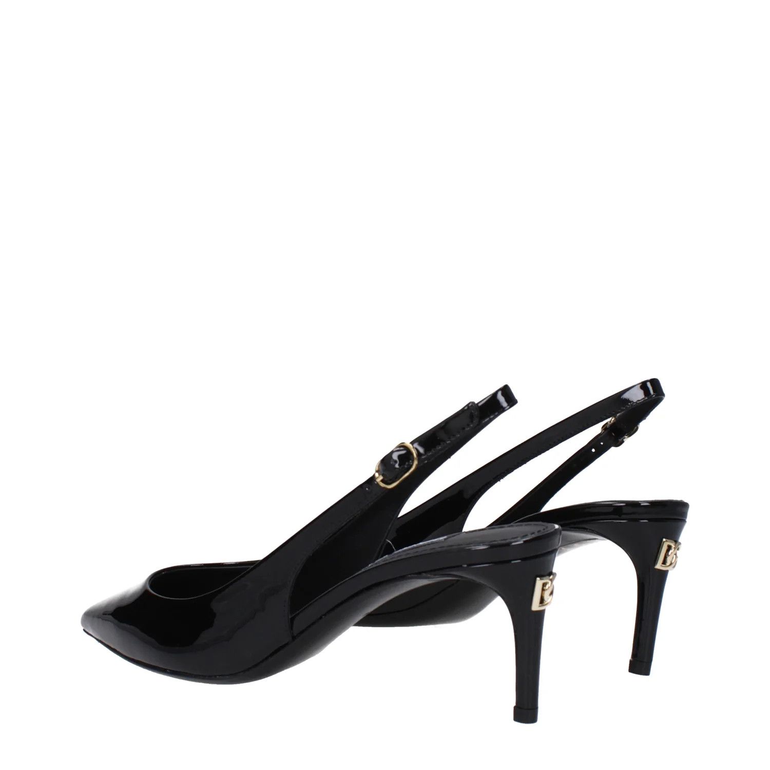 Dolce & Gabbana ob1o1e1124 Patent Leather Sandals in Black Size US 9 / IT 39 - 4 Thumbnail