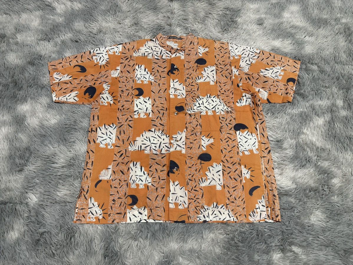 Issey Miyake 🔥Archived Ss86 Vintage Issey Miyake Men Shirt Stegosaurus Size US XL / EU 56 / 4 - 1 Thumbnail