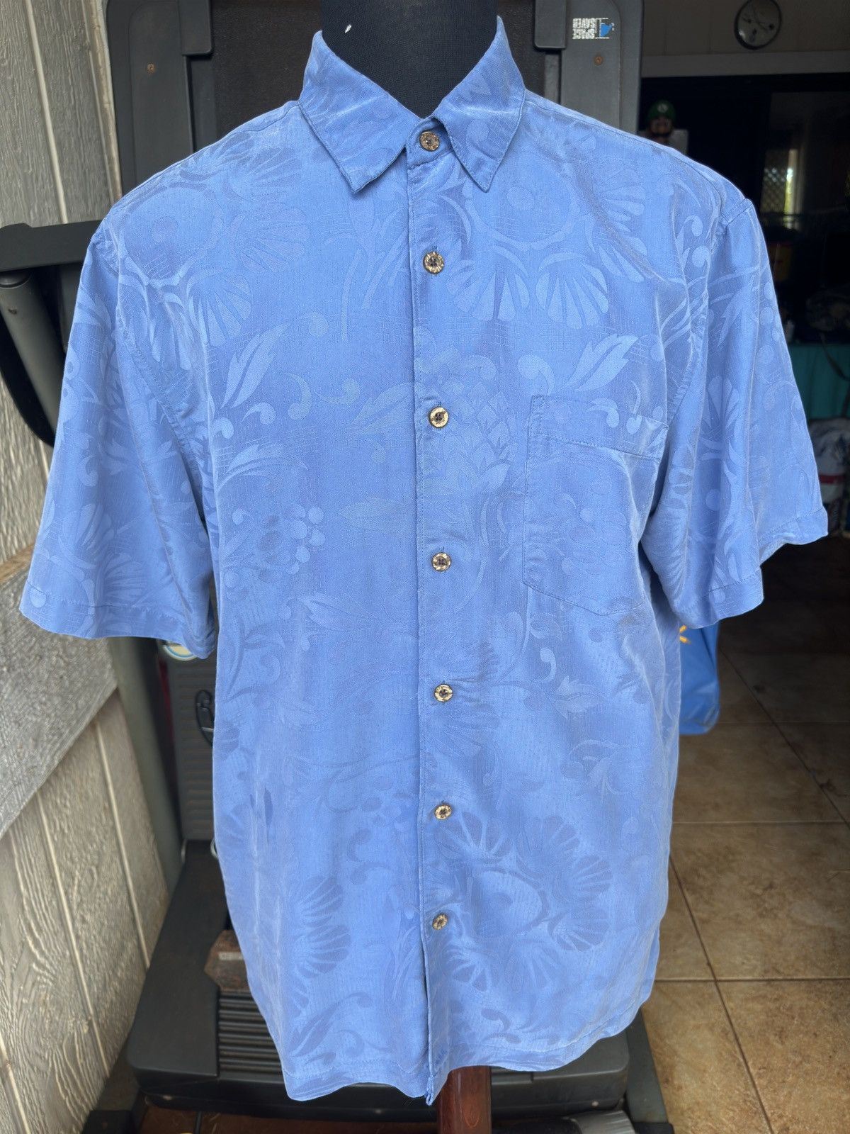 Other PreOwned Kahala Blue Hawaiian Print Full Button Men's Large Size US L / EU 52-54 / 3 - 1 Thumbnail