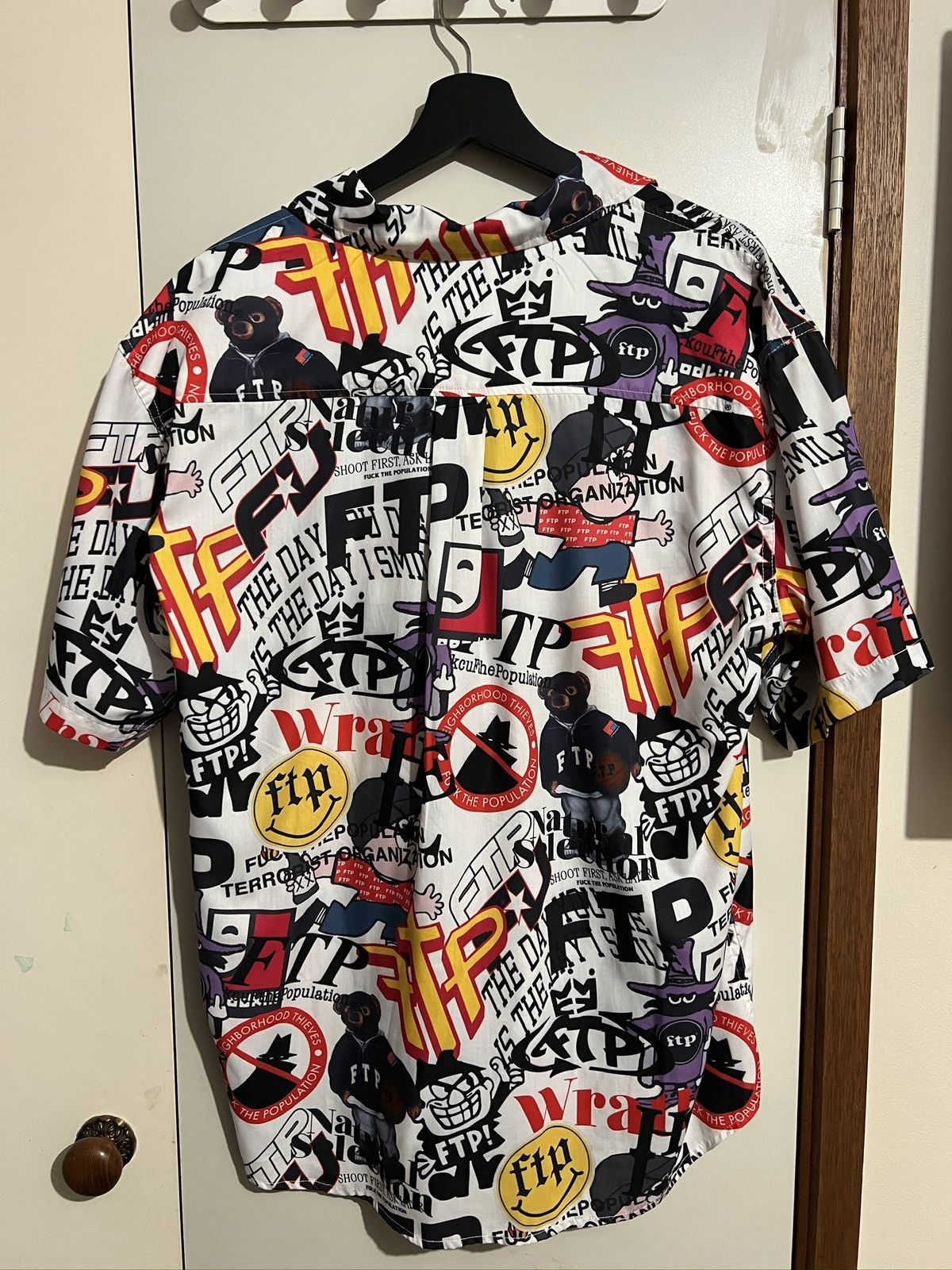 Fuck The Population FTP Archive Button Up White Size US L / EU 52-54 / 3 - 2 Thumbnail