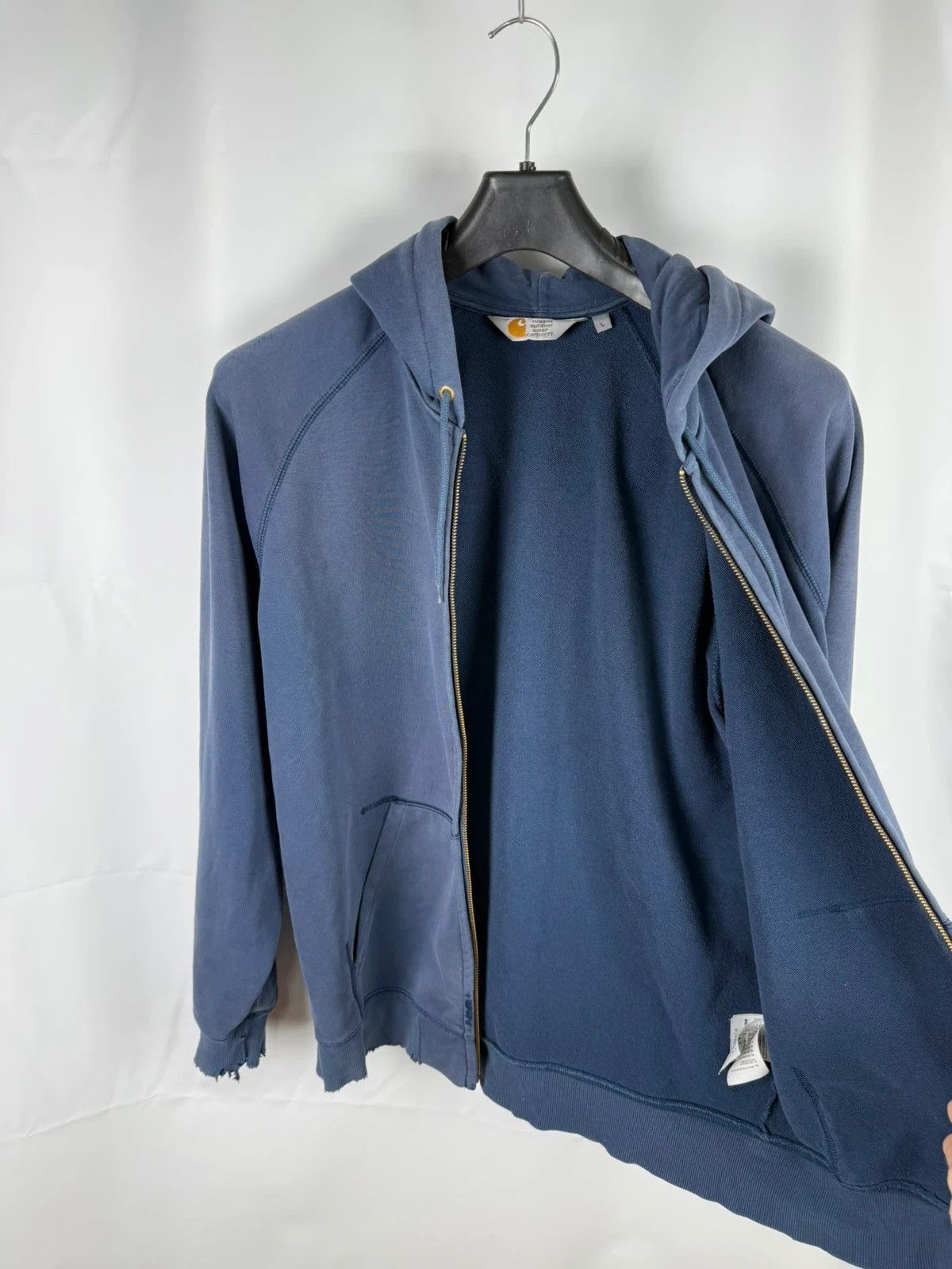 Carhartt Wip Carhartt Chase Zip Hoodie Destroyed Sun Faded size L Size US L / EU 52-54 / 3 - 14 Thumbnail