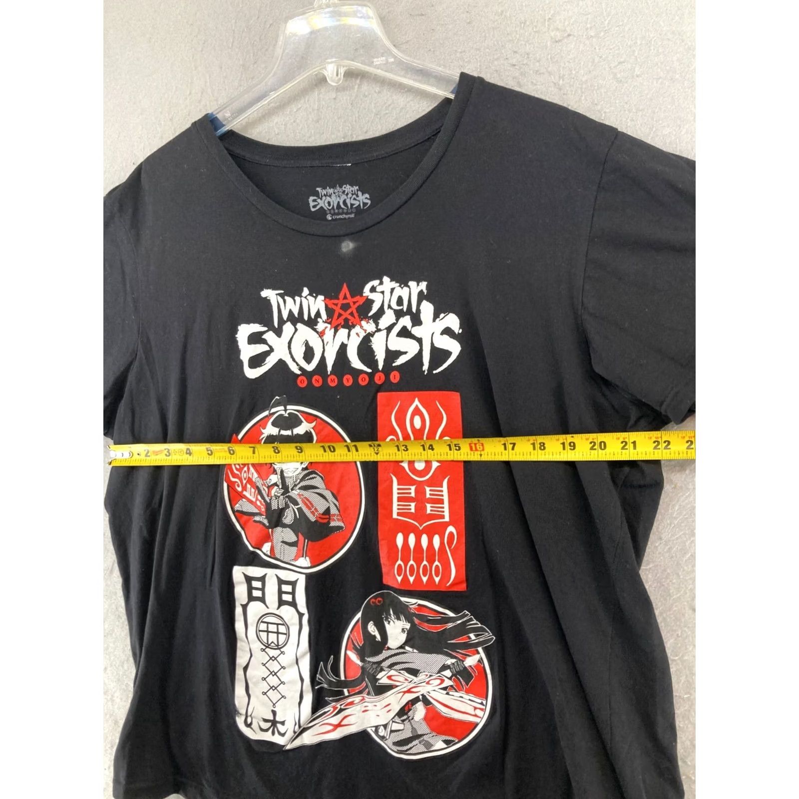 Vintage Twin Star Exorcists Mens TShirt 2XL Black Anime Onmyoji Graphic Print Shirt Mens 2XL Black Anime Shirt Size US XXL / EU 58 / 5 - 2 Thumbnail