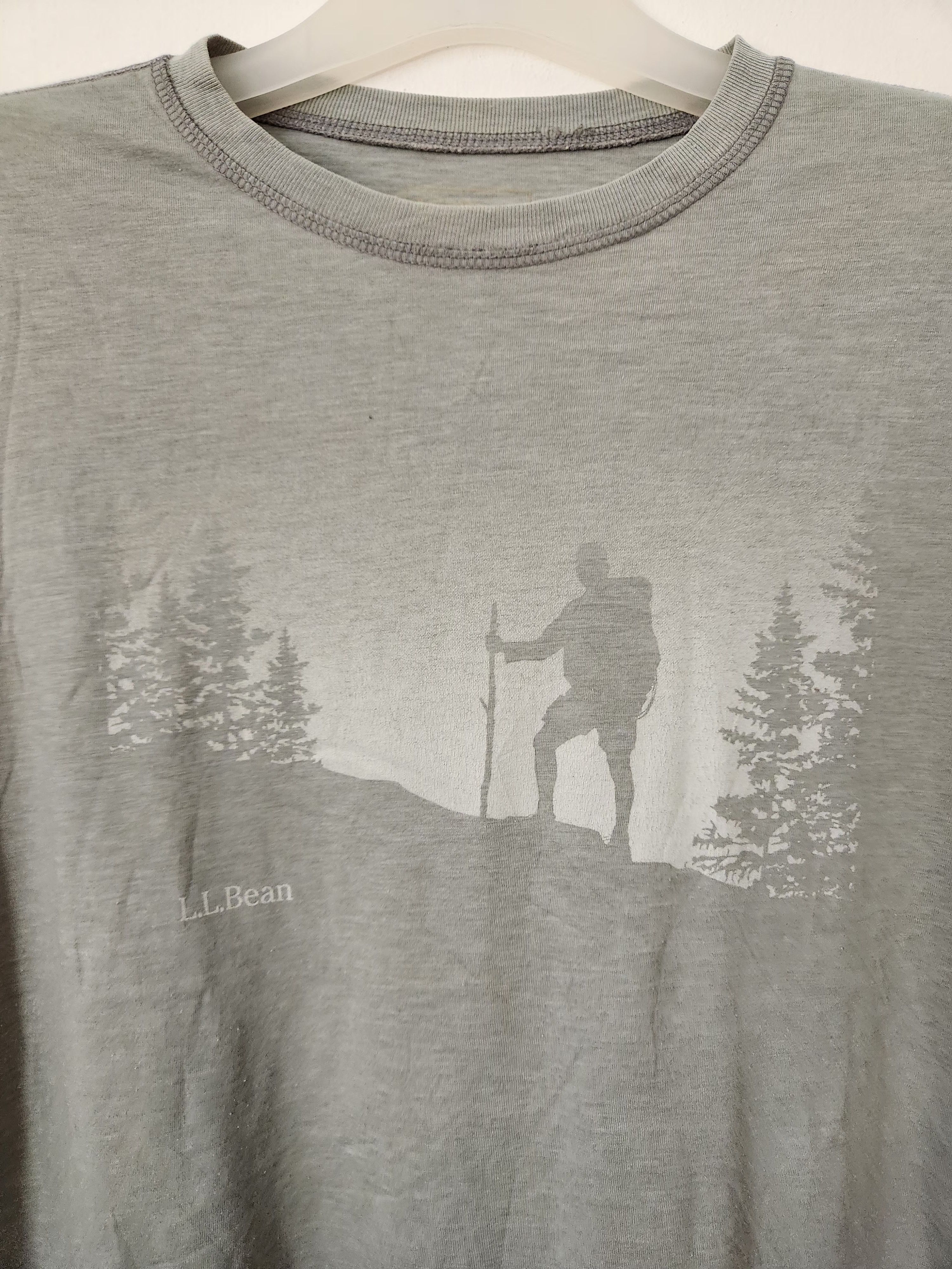 L.L. Bean L.L.Bean Grey Short Sleeve Tee Size US M / EU 48-50 / 2 - 3 Thumbnail