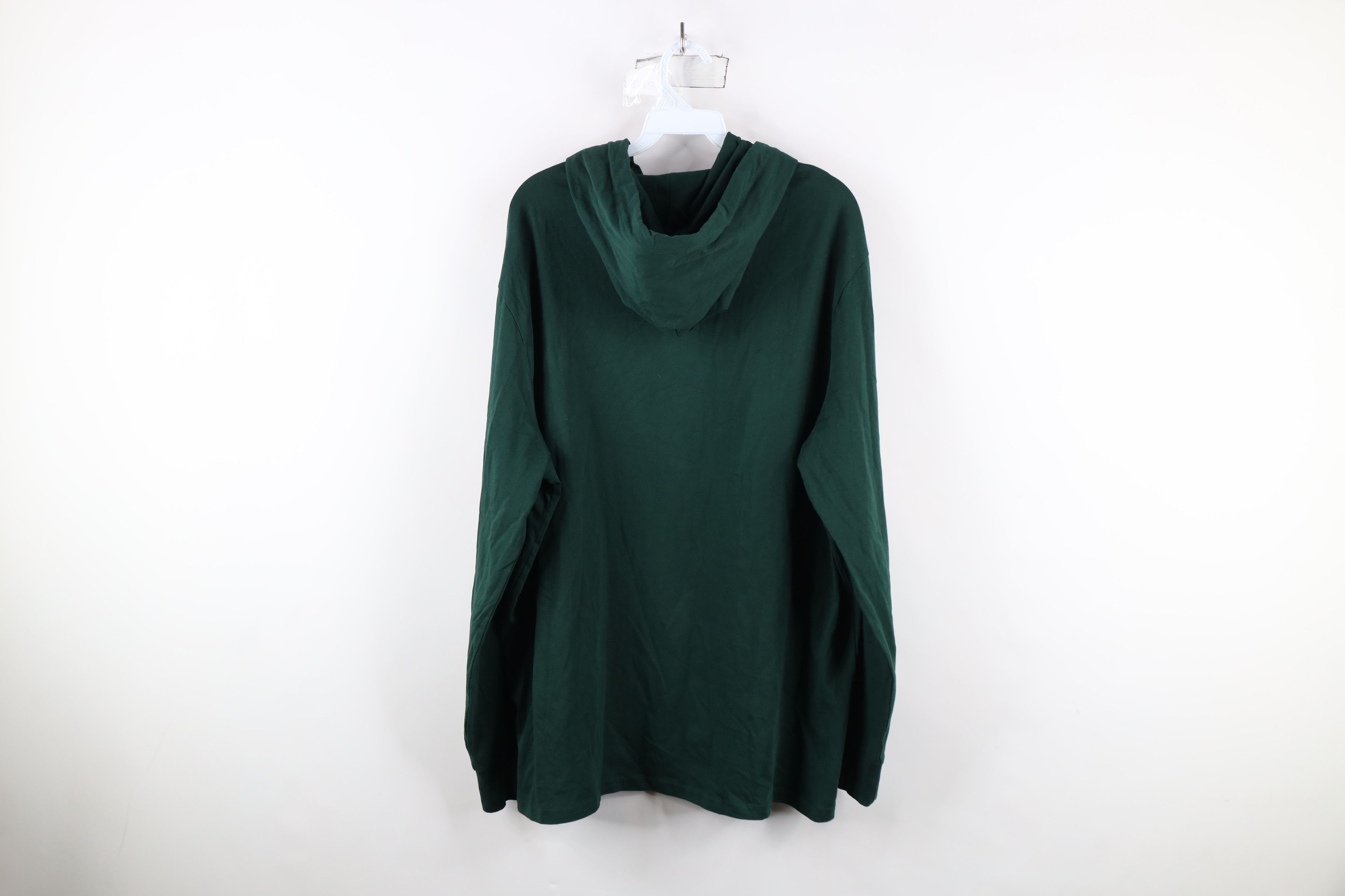 Ralph Lauren × Vintage New Ralph Lauren Long Sleeve Hoodie Hooded T-Shirt Green Size US XL / EU 56 / 4 - 9 Thumbnail