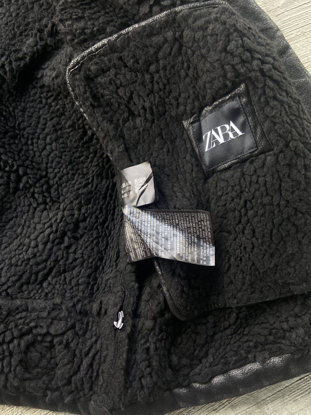 Zara ZARA MENS FAUX B-3 Flight Jacket Size US XL / EU 56 / 4 - 9 Thumbnail