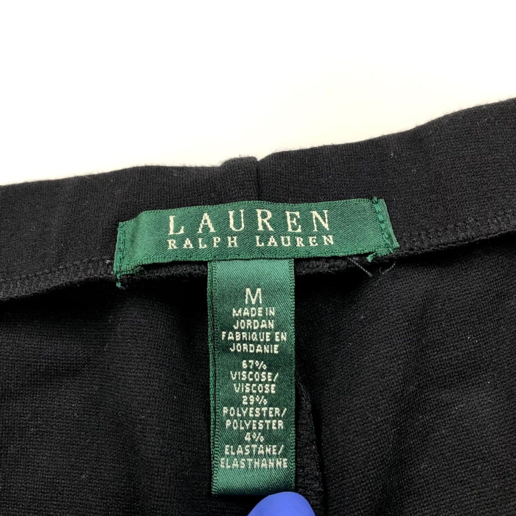 Ralph Lauren Lauren Ralph Lauren Medium (Fit 31W 26L) Pull On Viscose Mid Rise Pants Black Size 24" / US 00 / IT 34 - 7 Thumbnail