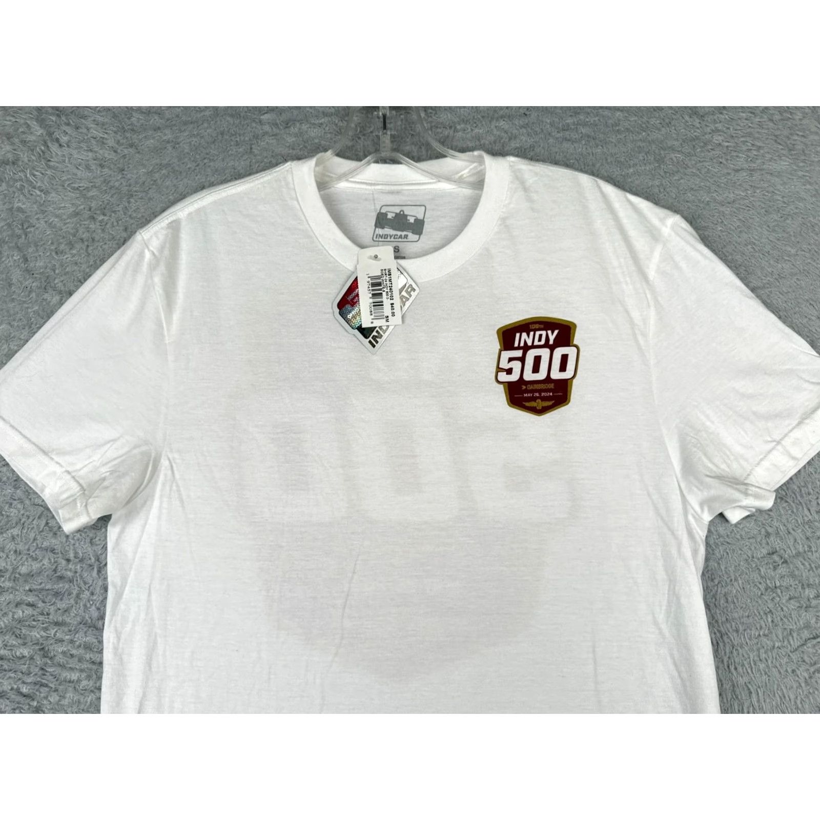Vintage Indycar Shirt Adult Small White 2024 Indy 500 Gainbridge 108th 100% Cotton Legends Global Merchandise Shirt Men White Cotton Car Racing Logo 90s Theme Size US S / EU 44-46 / 1 - 4 Thumbnail