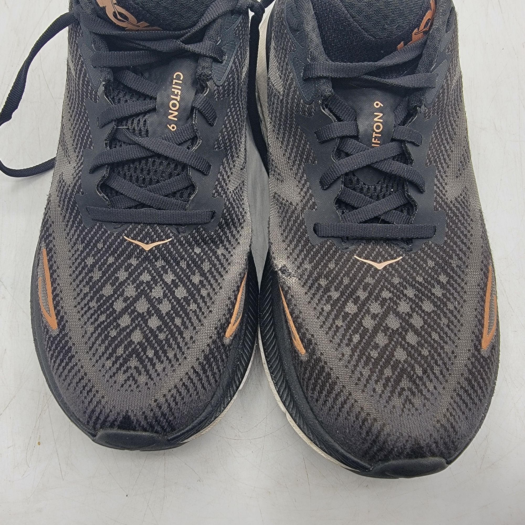 Hoka Hoka One One Clifton 9 Womens 9 B Black Running Shoes Athlet Size US 9 / IT 39 - 10 Thumbnail