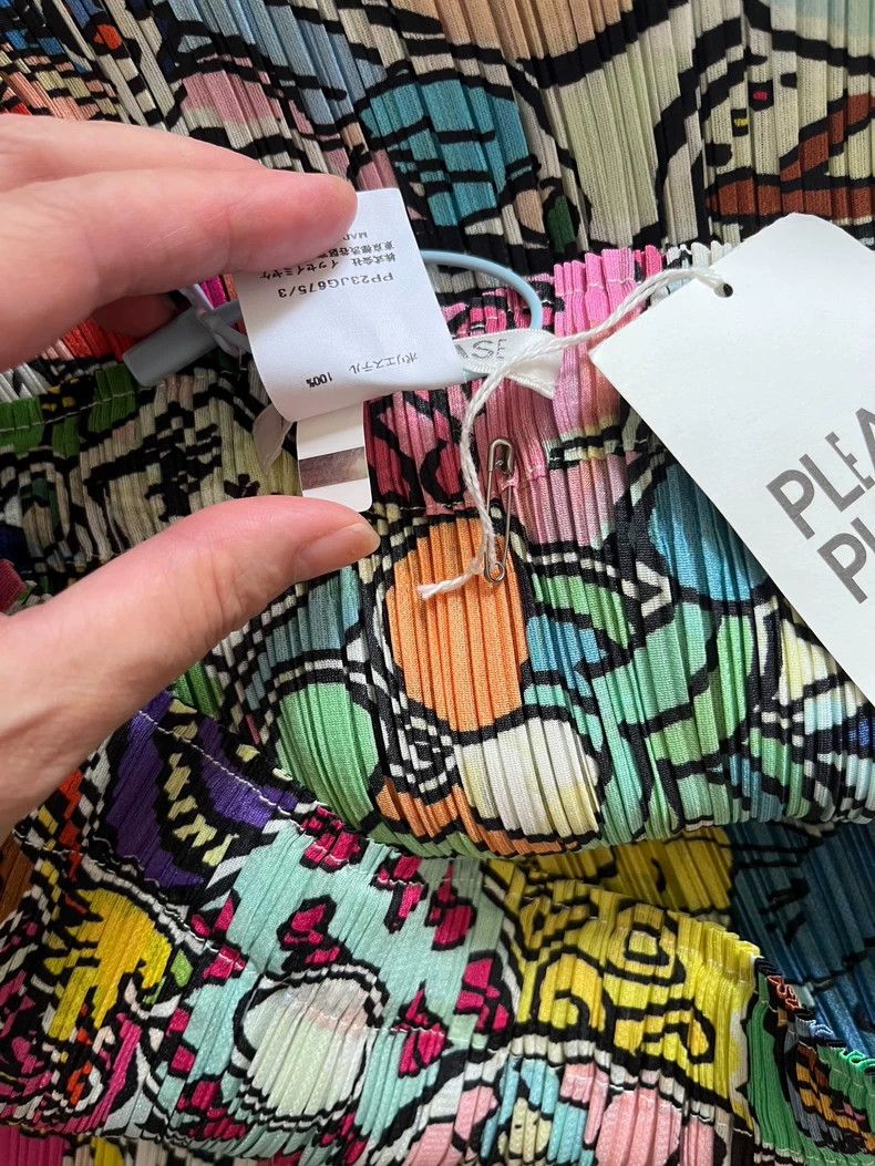 Issey Miyake Issey Miyake size:3 Colorful graffiti skirt Size 31" - 6 Thumbnail