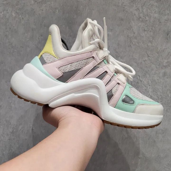 Louis Vuitton Louis Vuitton Archlight Running Shoes in Pink and Green -25 Size US 6.5 / EU 39-40 - 5 Thumbnail