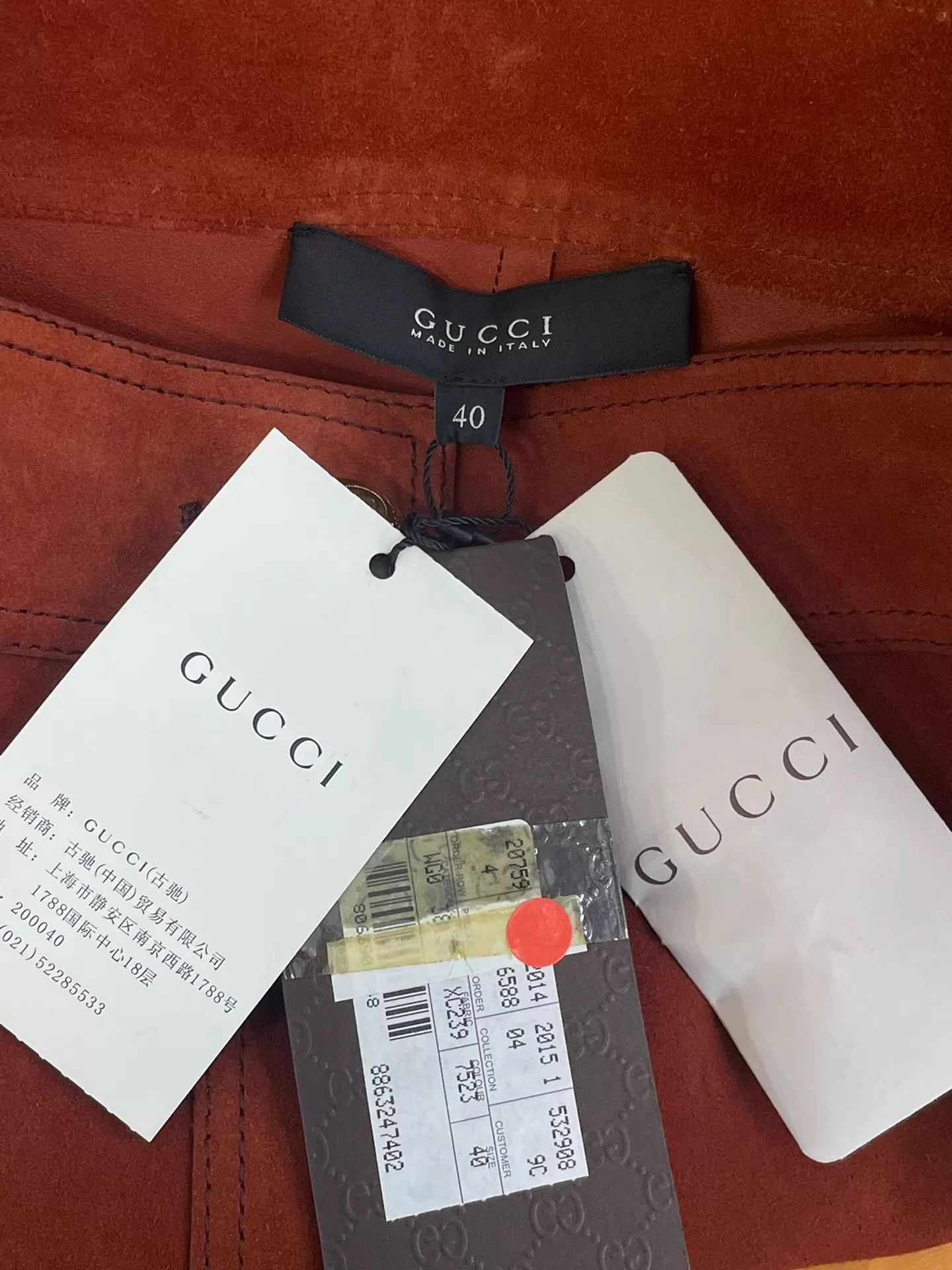 Gucci Gucci Orange Suede Skirt Size 40 Size 27" / US 4 / IT 40 - 4 Thumbnail