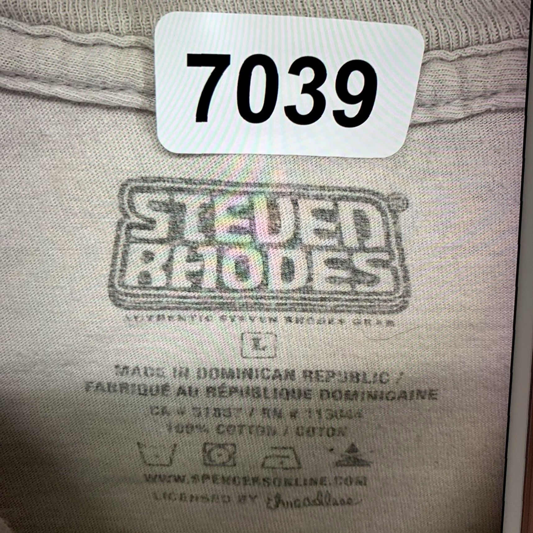 RHODE VINTAGE Steven Rhodes Alien T-Shirt Unisex Adults Large Space Funny 80s Retro Beiges Size US L / EU 52-54 / 3 - 4 Thumbnail