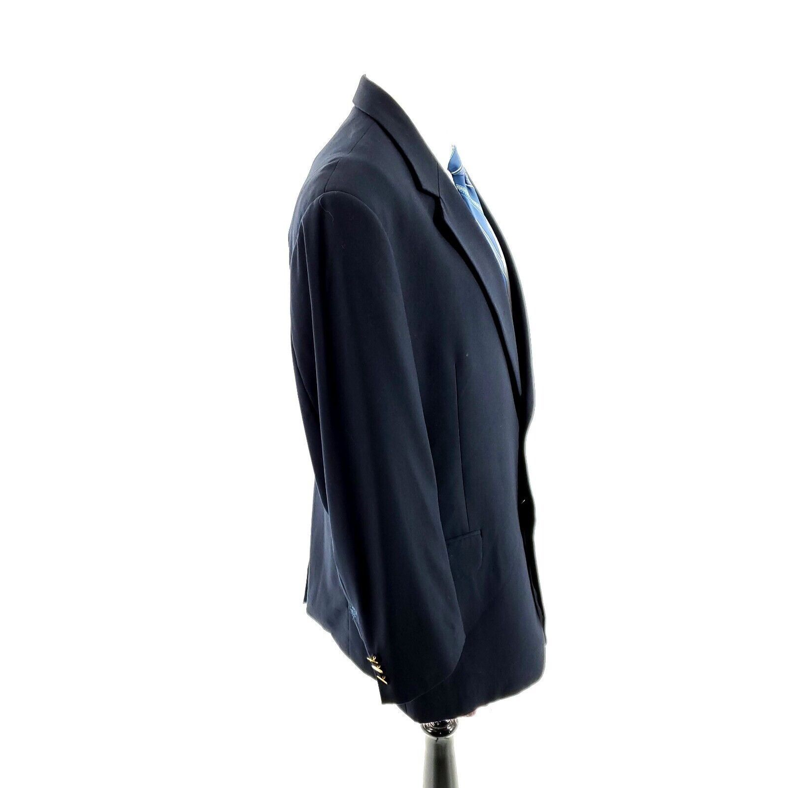 Coppley DAMAGED Coppley Wool 2 Gold Button Blazer 42L Blue Tagged 46 Size 42L - 9 Thumbnail