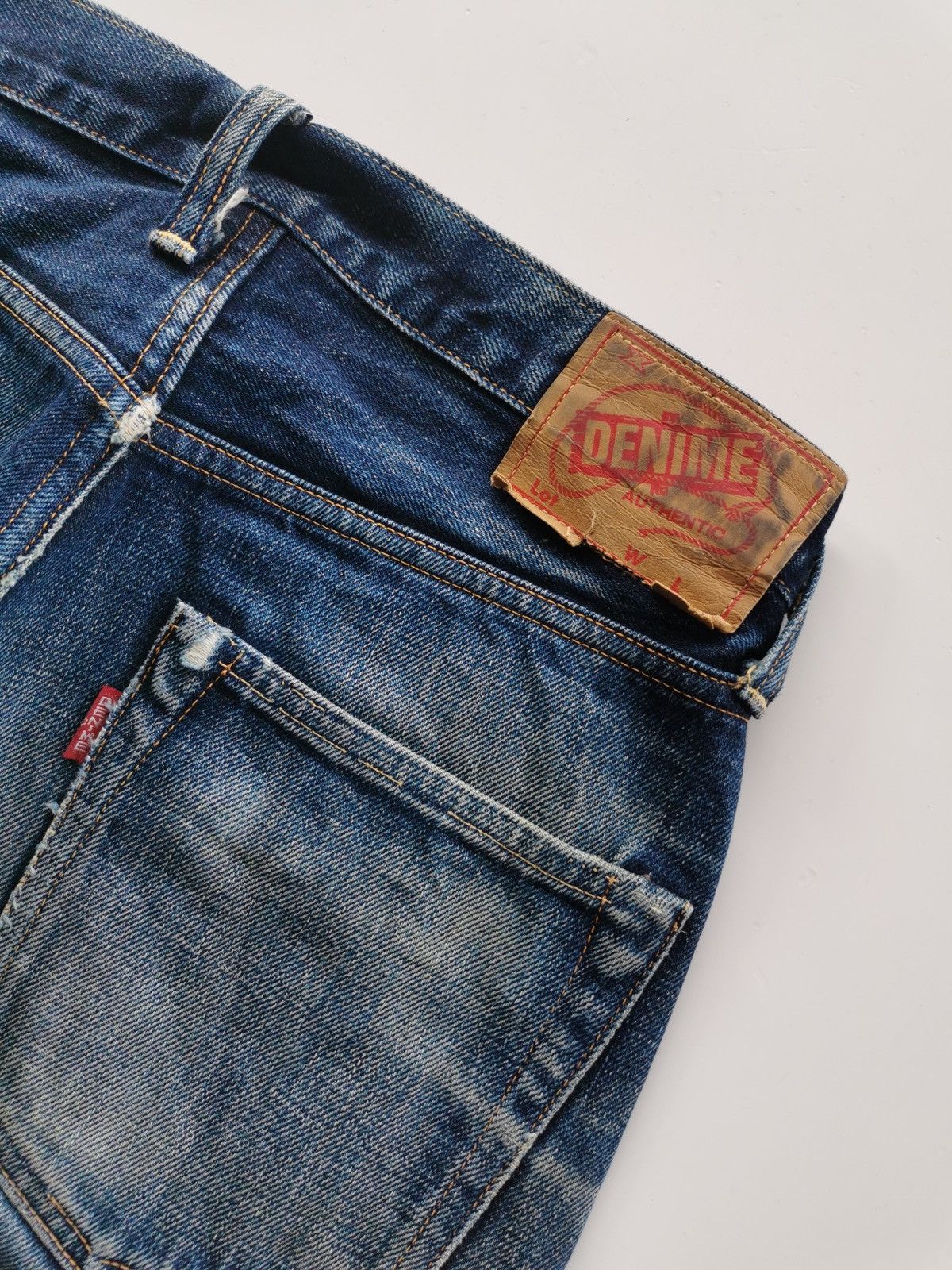Denime × Iron Heart × Japanese Brand Denime Selvedge Jeans ( Size 28 x 38 ) Size US 28 / EU 44 - 5 Thumbnail