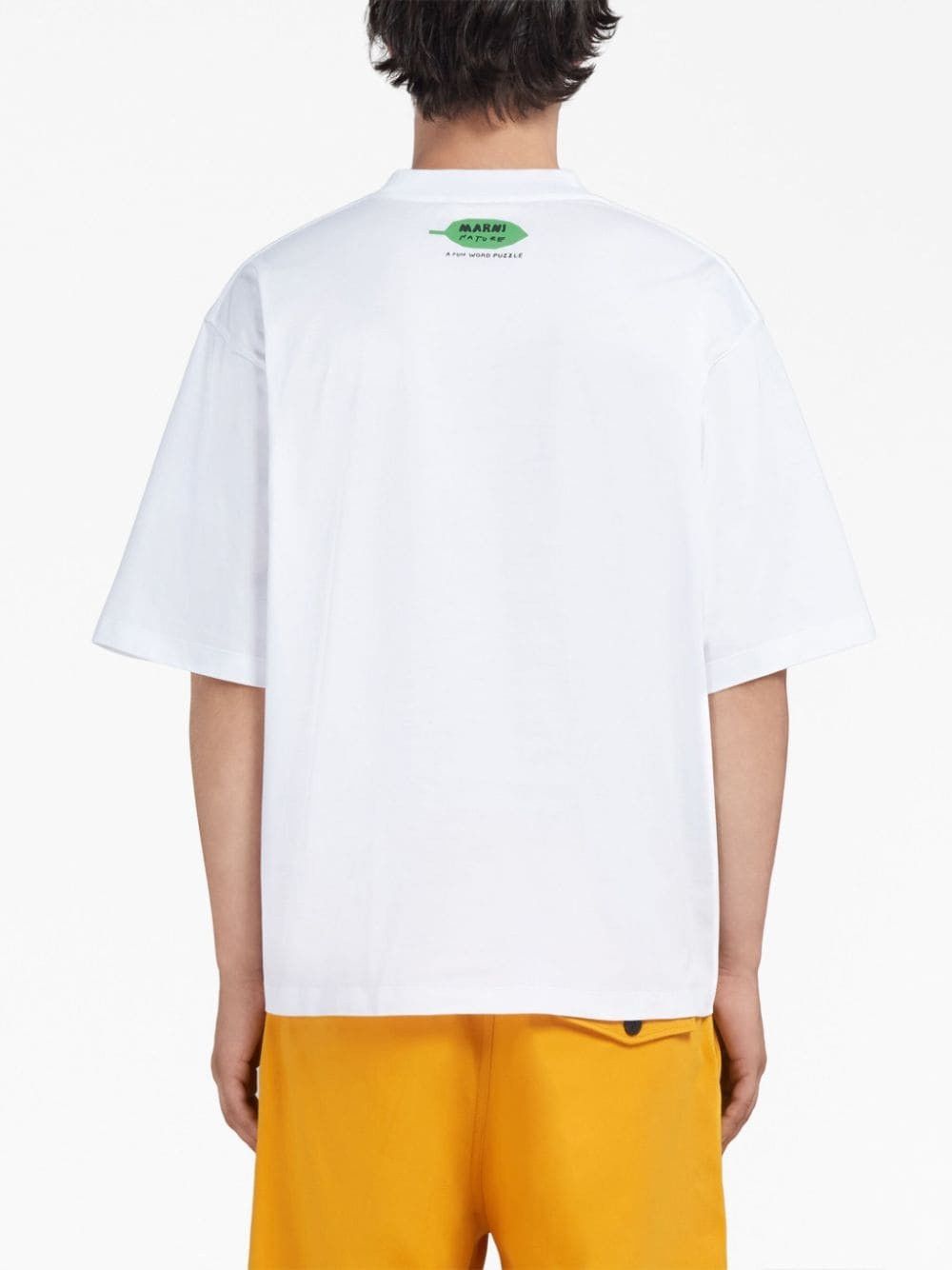 Marni oc11z0525 Floral-Print Cotton T-Shirt in White Size US XL / EU 56 / 4 - 2 Thumbnail