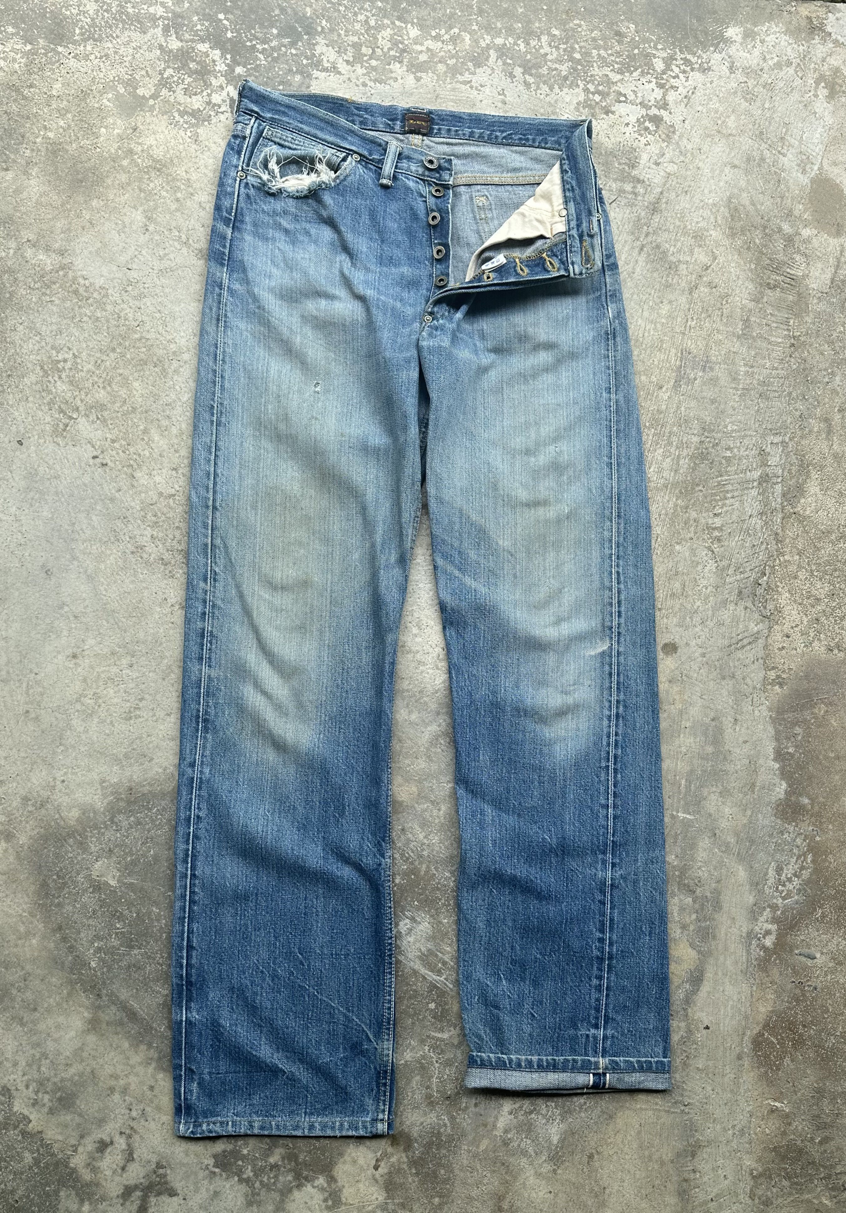 image of Archival Clothing x Lee VTG Repro Lee Selvedge 101 Union Made Sanforized Ww11 1940S, Men's (Size 30