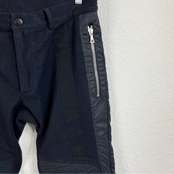 Dries Van Noten Dries Van Noten AW 14 Runway Biker Moto Zipper Wool Pants Size US 40 / EU 56 - 3 Thumbnail