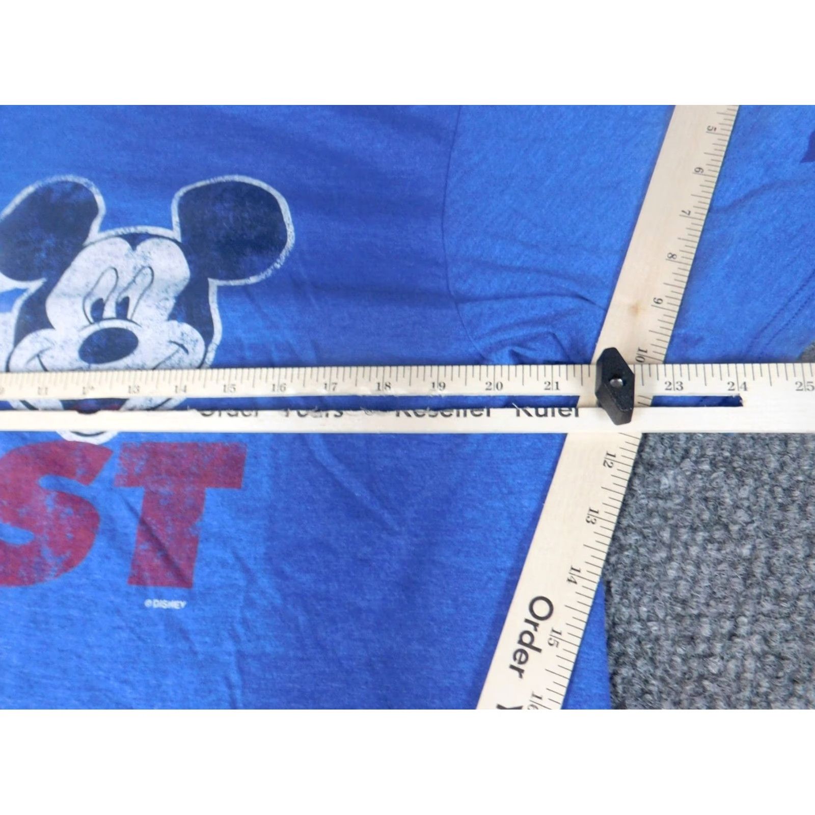 Vintage Fanatics Mickey Mouse Shirt Mens XL Blue Crew Neck Short Sleeve Cotton T-Shirt Logo Beach American 80s? Size US XL / EU 56 / 4 - 4 Thumbnail