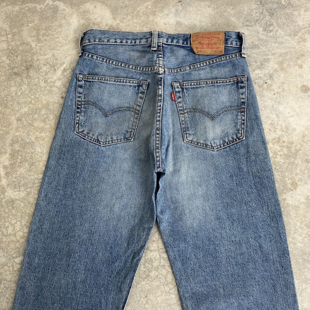 Levi's Vintage Levis 551ZXX Big E Faded Blue Selvedge LVC Jeans Size US 30 / EU 46 - 12 Thumbnail