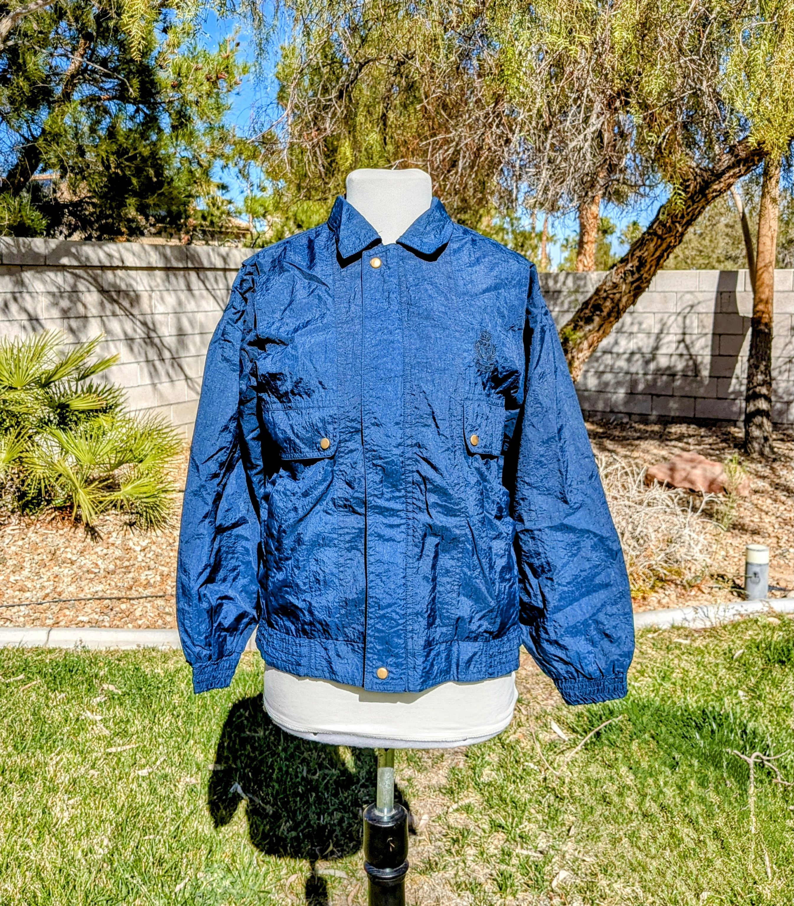 Other Retro Petite Windbreaker Light Zip-Up Bomber Jacket Coat Size M / US 6-8 / IT 42-44 - 1 Thumbnail
