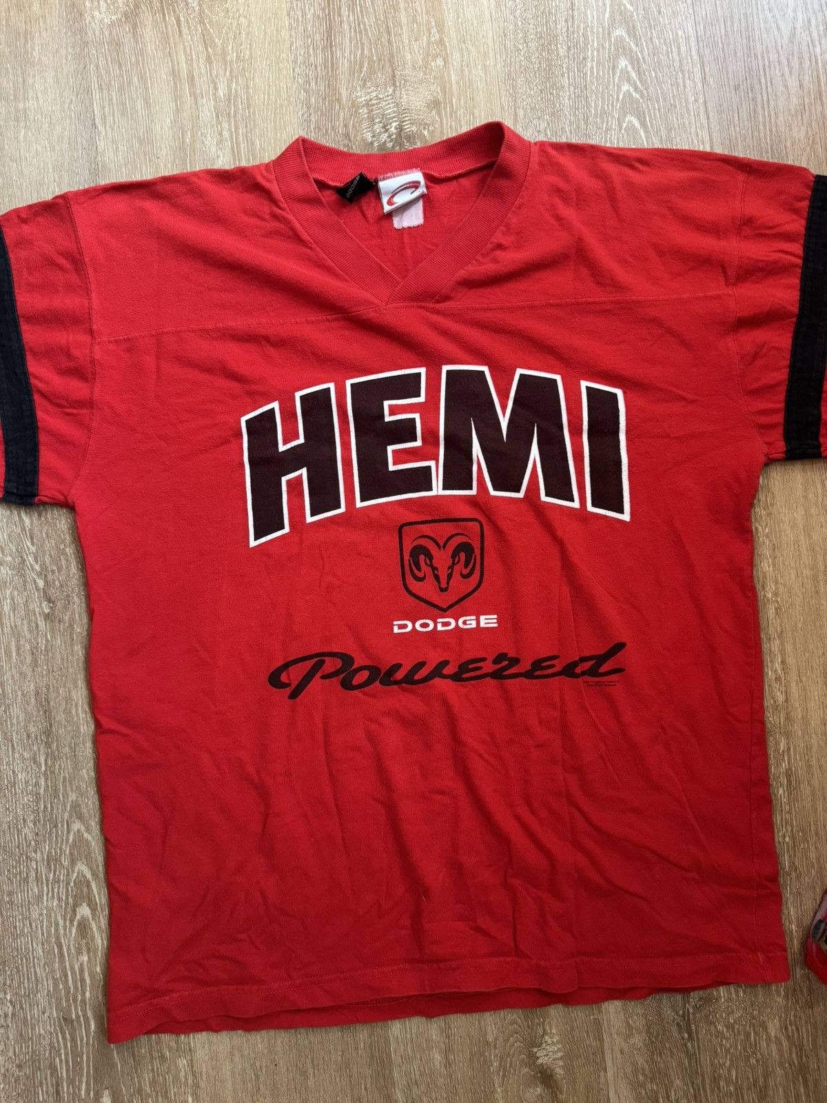 Ford × Vintage Vintage 80s DODGE HEMI Football Jersey Style Tee XLARGE Size US XL / EU 56 / 4 - 4 Thumbnail