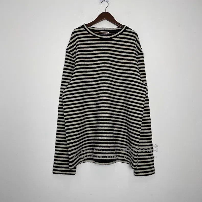 Jil Sander Jil Sander Striped sheep sweater Size S / US 4 / IT 40 - 1 Thumbnail