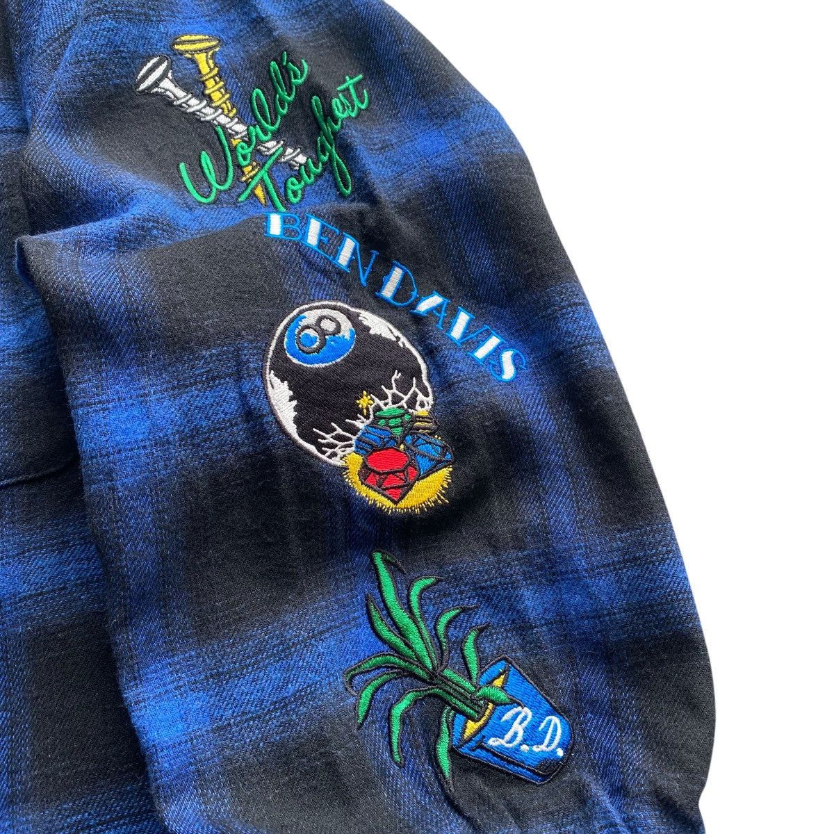 Ben Davis × Japanese Brand Ben Davis Stiched Plaid Shirt Size US L / EU 52-54 / 3 - 5 Thumbnail