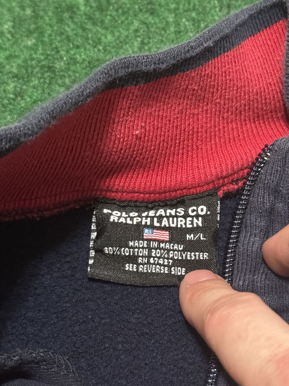 Polo Ralph Lauren Polo Jeans Ralph Lauren 1/4 Zip Pullover 23x26 Sweatshirt Size US M / EU 48-50 / 2 - 3 Thumbnail