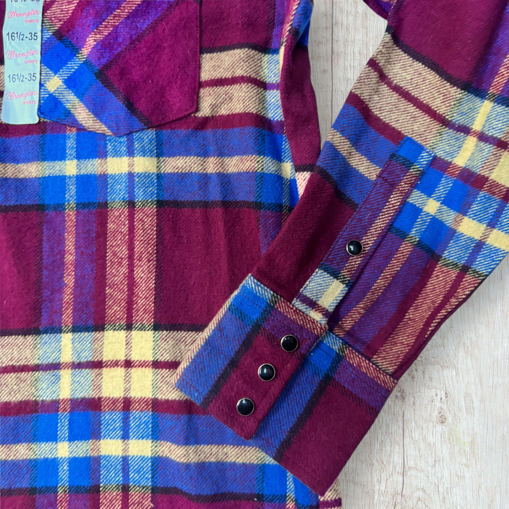 Wrangler NWT Deadstock Vintage 80s WRANGLER Flannel Shirt MW5141M Size US M / EU 48-50 / 2 - 5 Thumbnail