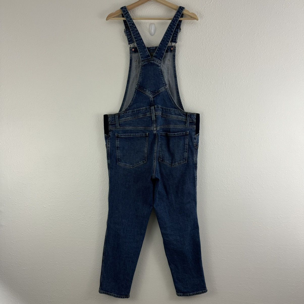 Old Navy OLD NAVY Maternity Side-Panel OG Short Jean Overalls Size 30" / US 8 / IT 44 - 8 Thumbnail