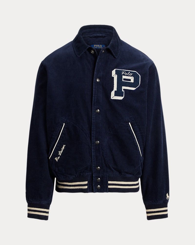 Polo Ralph Lauren Polo Ralph Lauren Corduroy Letter Jacket “Aviator Navy” XL Size US XL / EU 56 / 4 - 6 Thumbnail