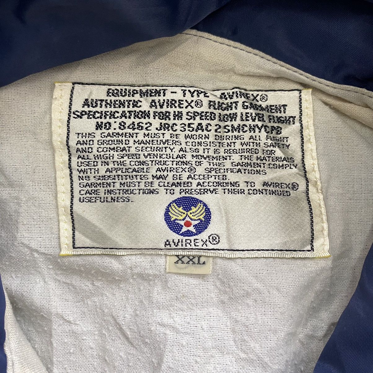 Avirex × Vintage Vintage AVIREX PIT CREW Reno Air Race Army Blue Windbreaker Size US XXL / EU 58 / 5 - 3 Thumbnail